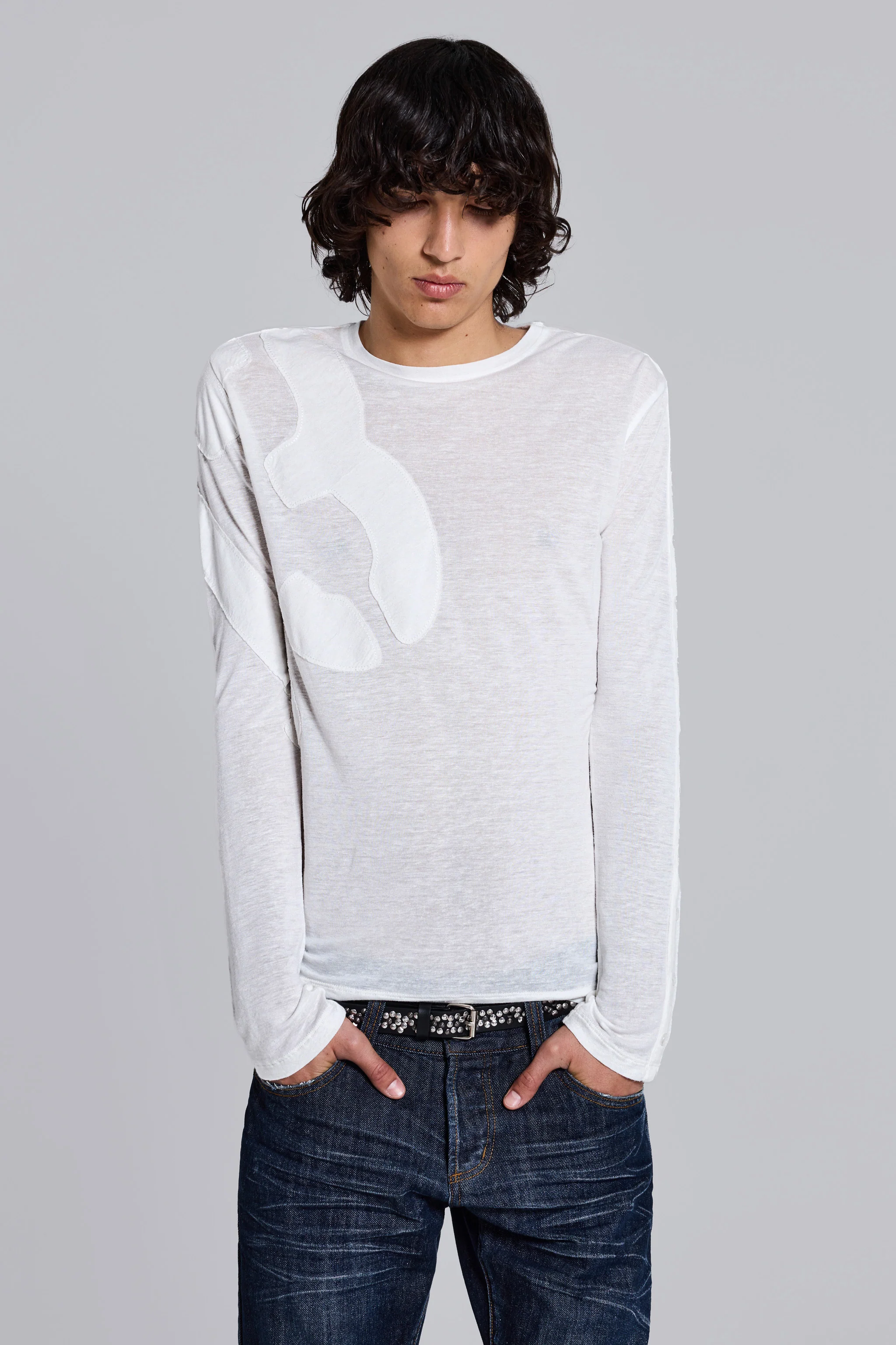 13 Applique Linen Top - Image 4