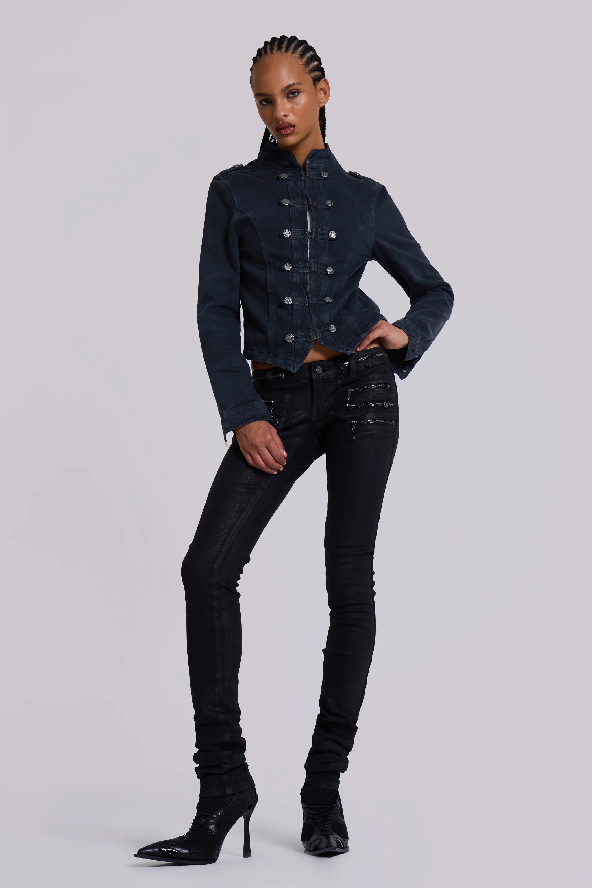 Ardor Coated Low Rise Skinny Jeans - Image 3