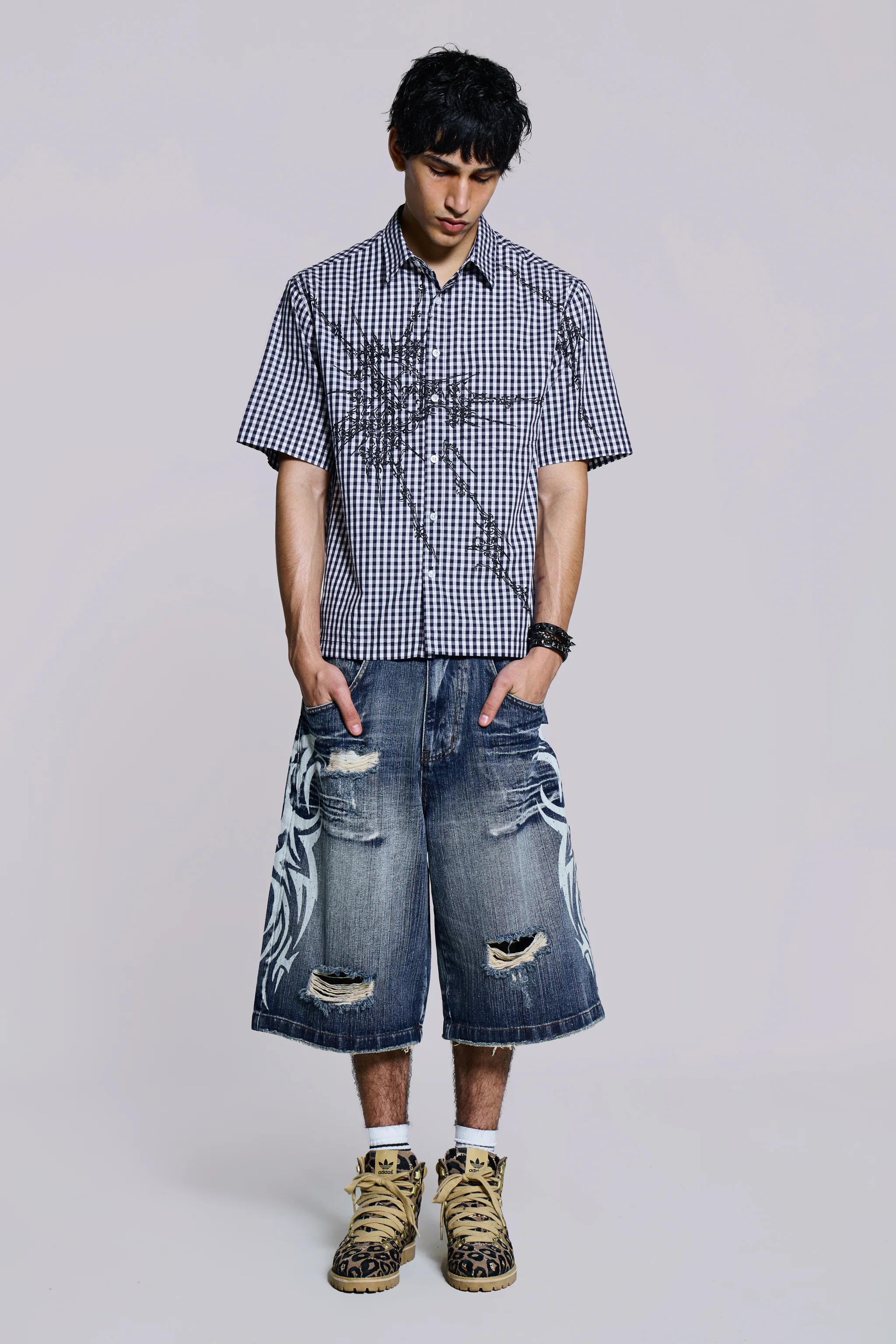 Blue Atom Checked Shirt - Image 3