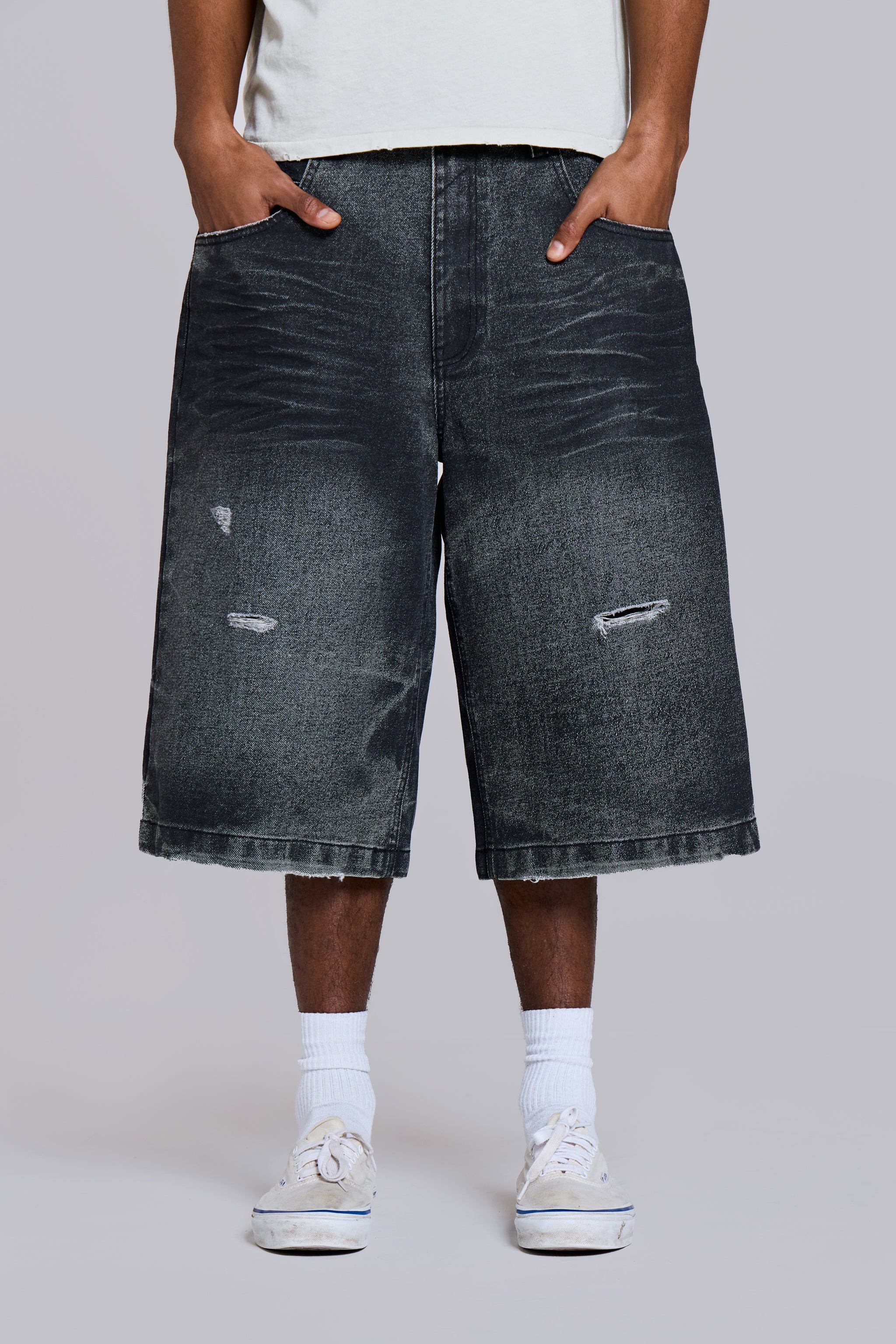 Black Cinch Colossus Jorts - Image 3