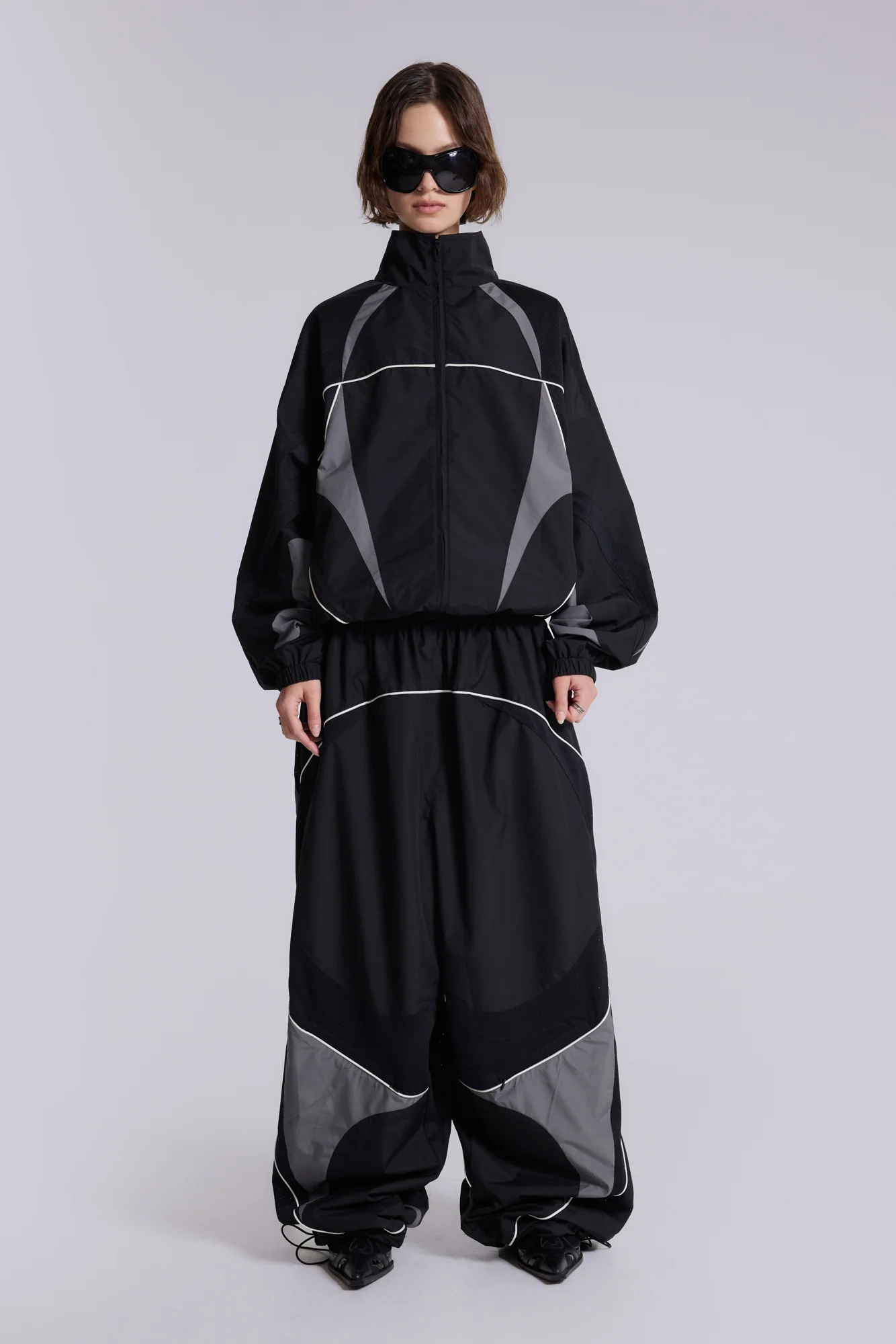 Black Panelled Vapor Jacket - Image 8