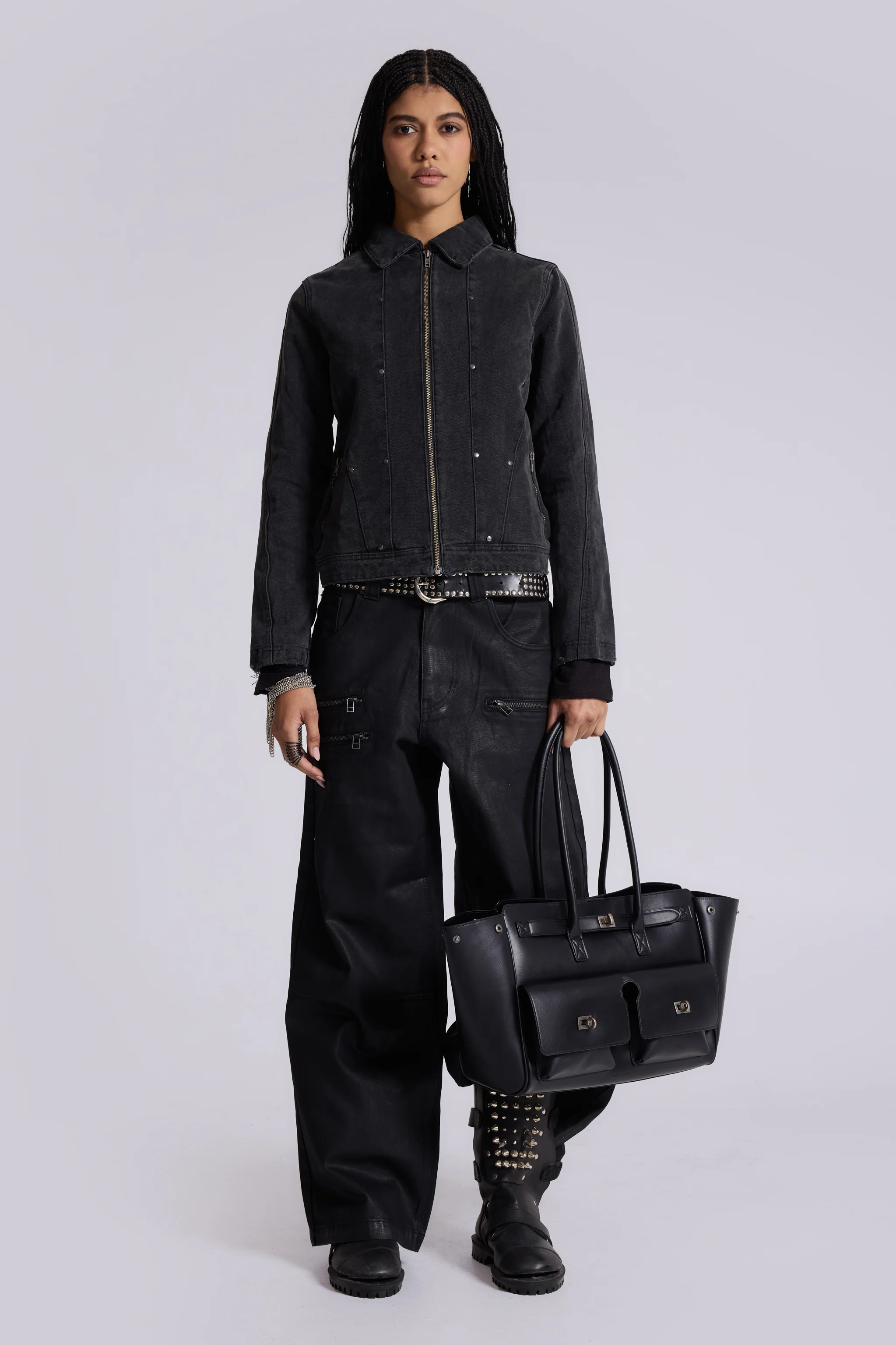 Stud Denim Jacket - Image 2