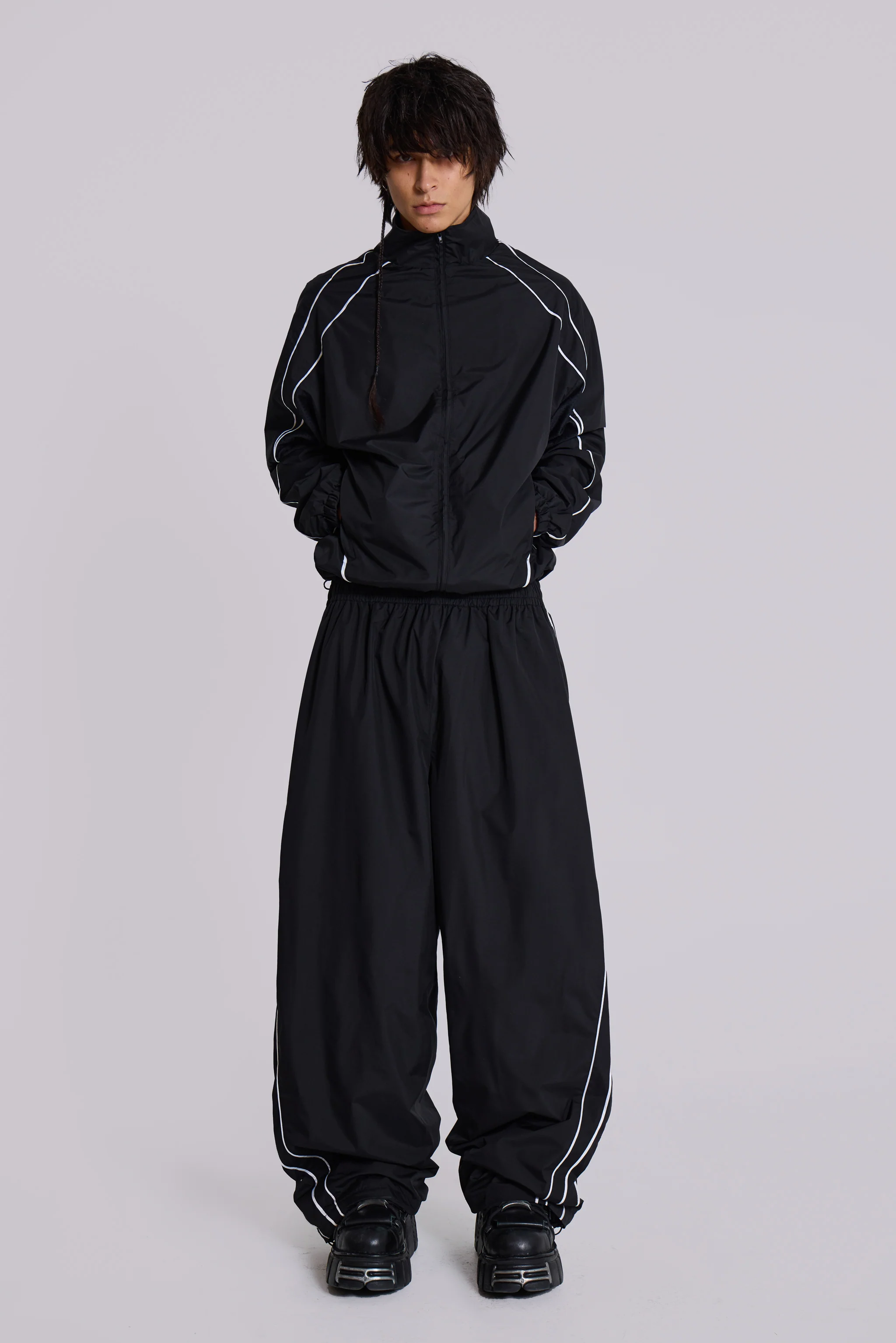 Black Vapor Tracksuit Top - Image 4