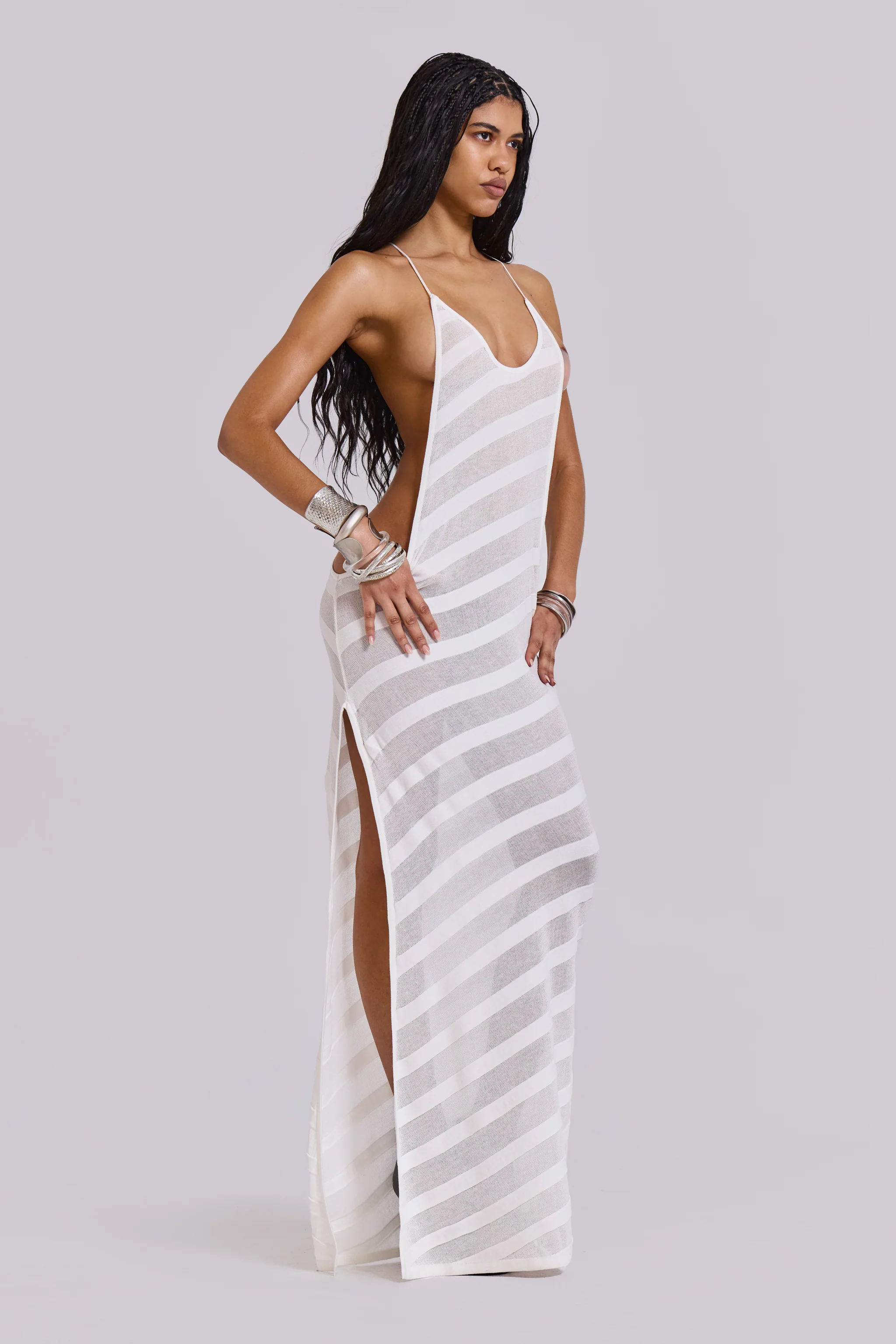 Blanche Knit Maxi Dress - Image 7