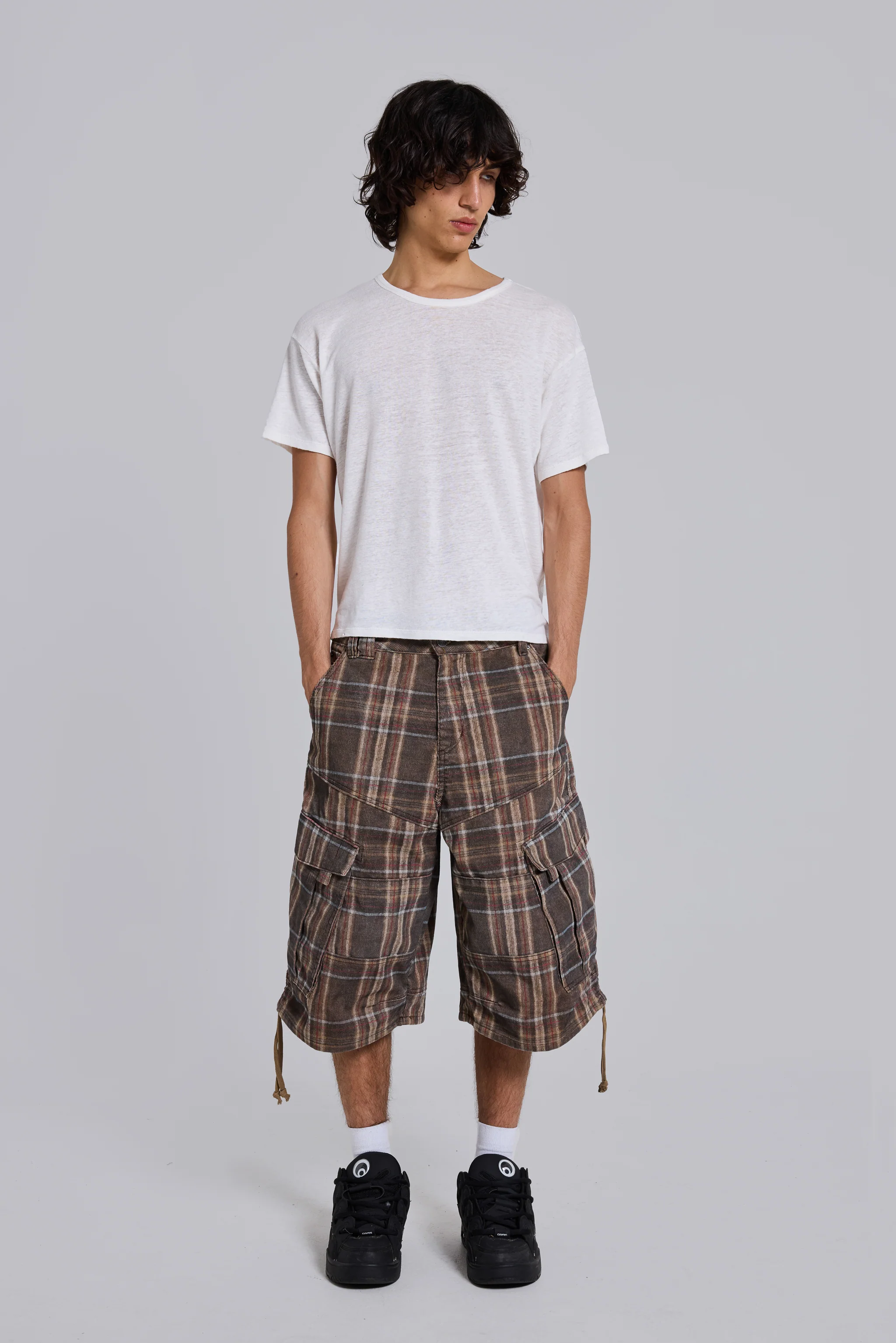Brown Check Cadet Shorts - Image 11