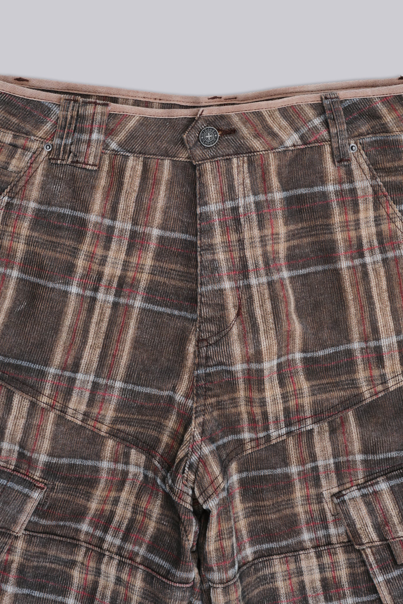 Brown Check Cadet Shorts - Image 6