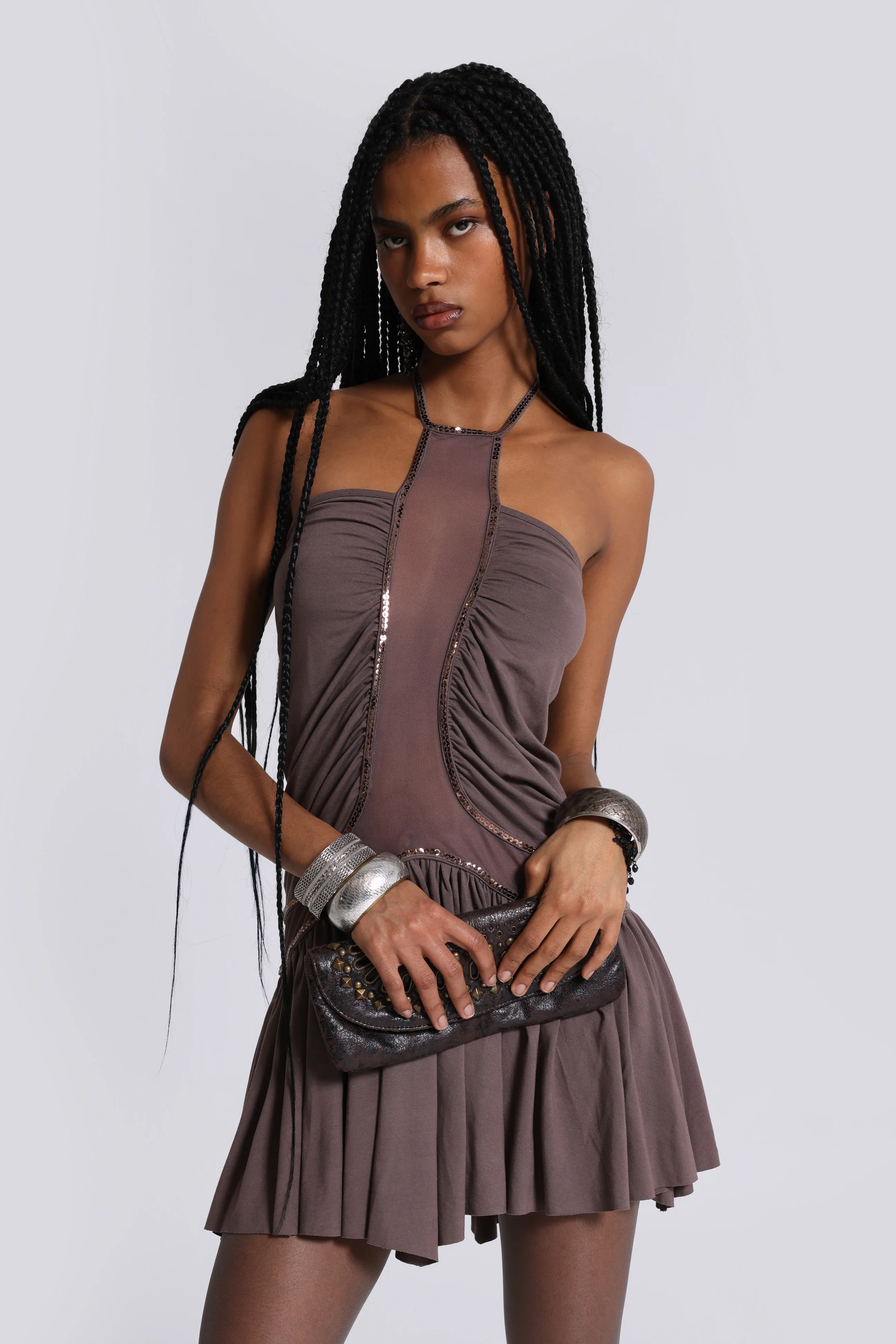 Calisse Backless Mini Dress - Image 6