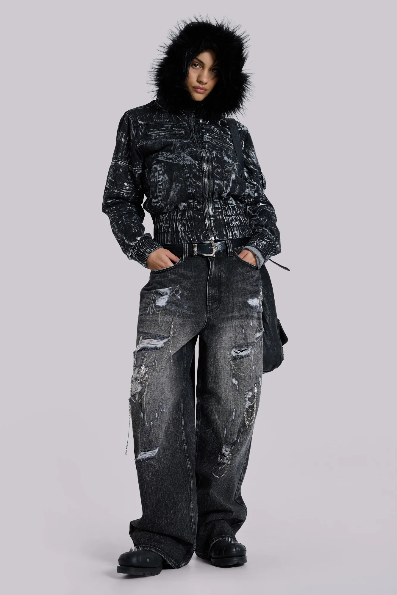Chain Distressed XL Colossus Jeans - Image 4