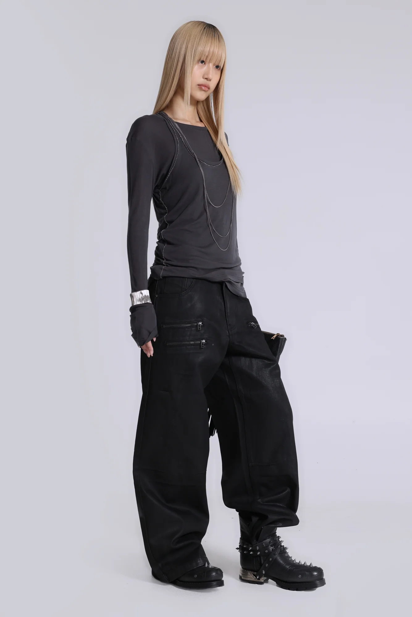 Coated Zip Colossus Jeans - Image 3
