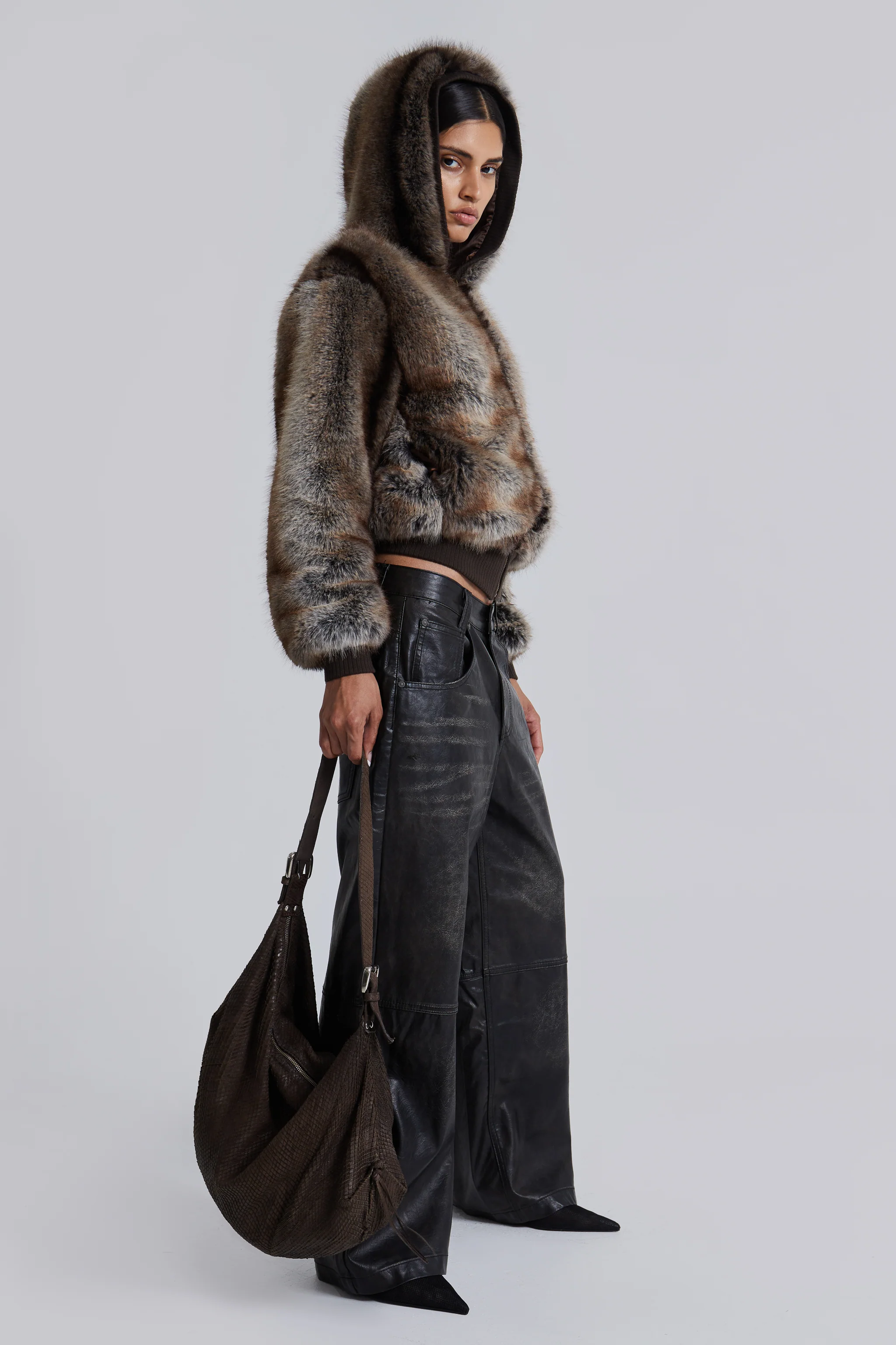 Ash Faux Leather Colossus Trousers - Image 6
