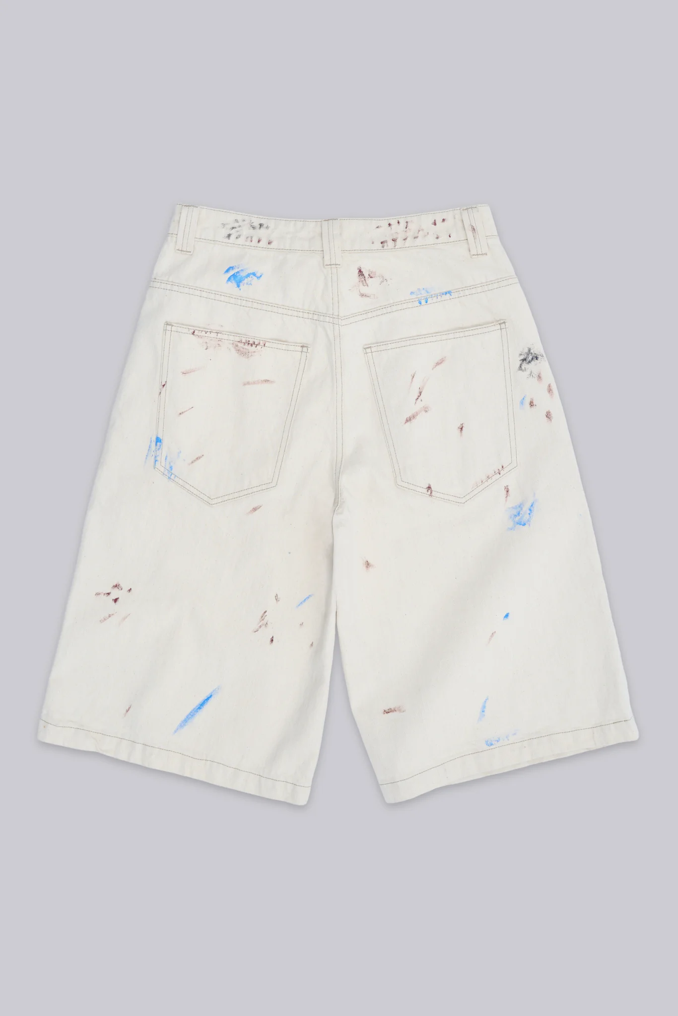 Ecru Paint Colossus Jorts - Image 7