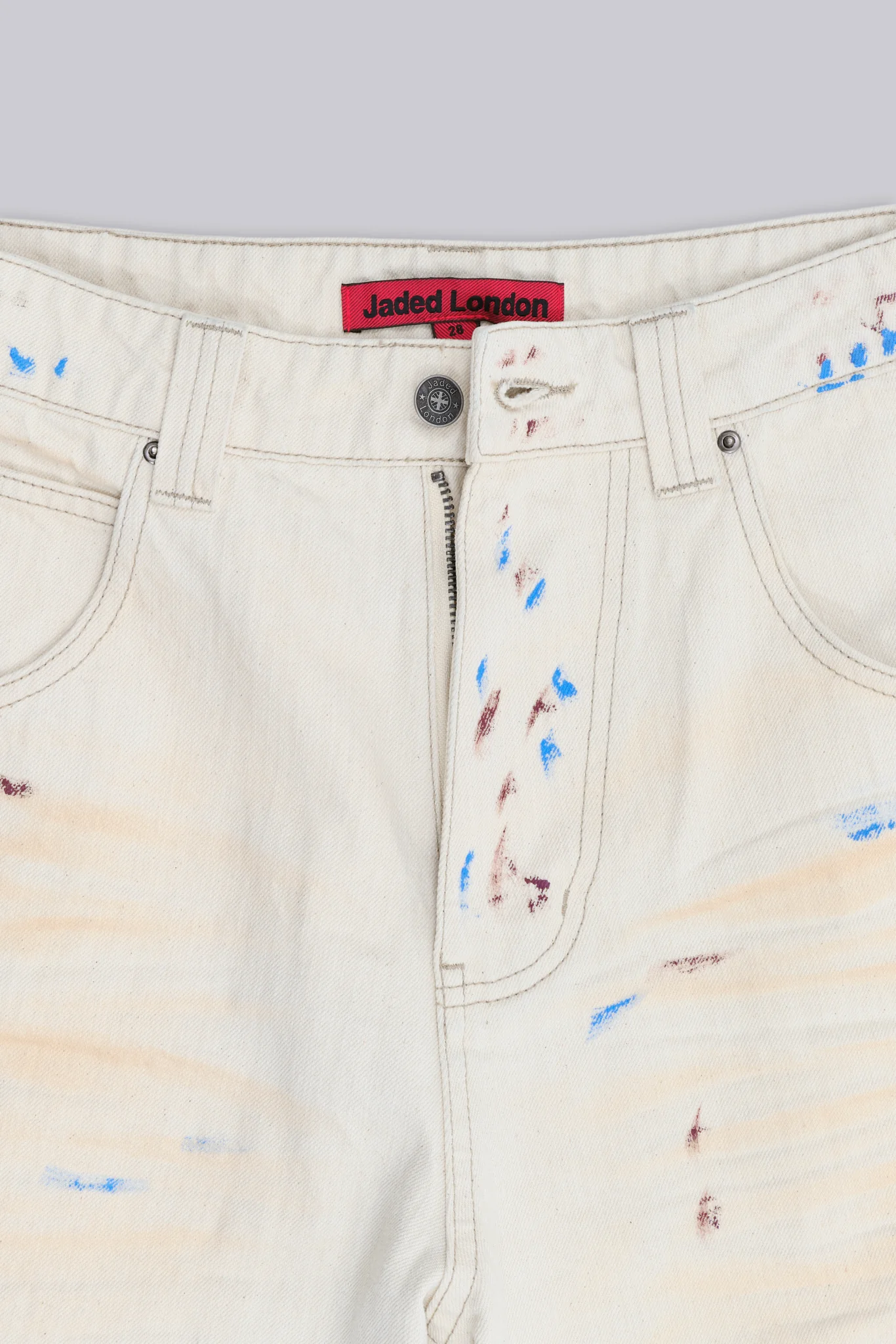 Ecru Paint Colossus Jorts - Image 9