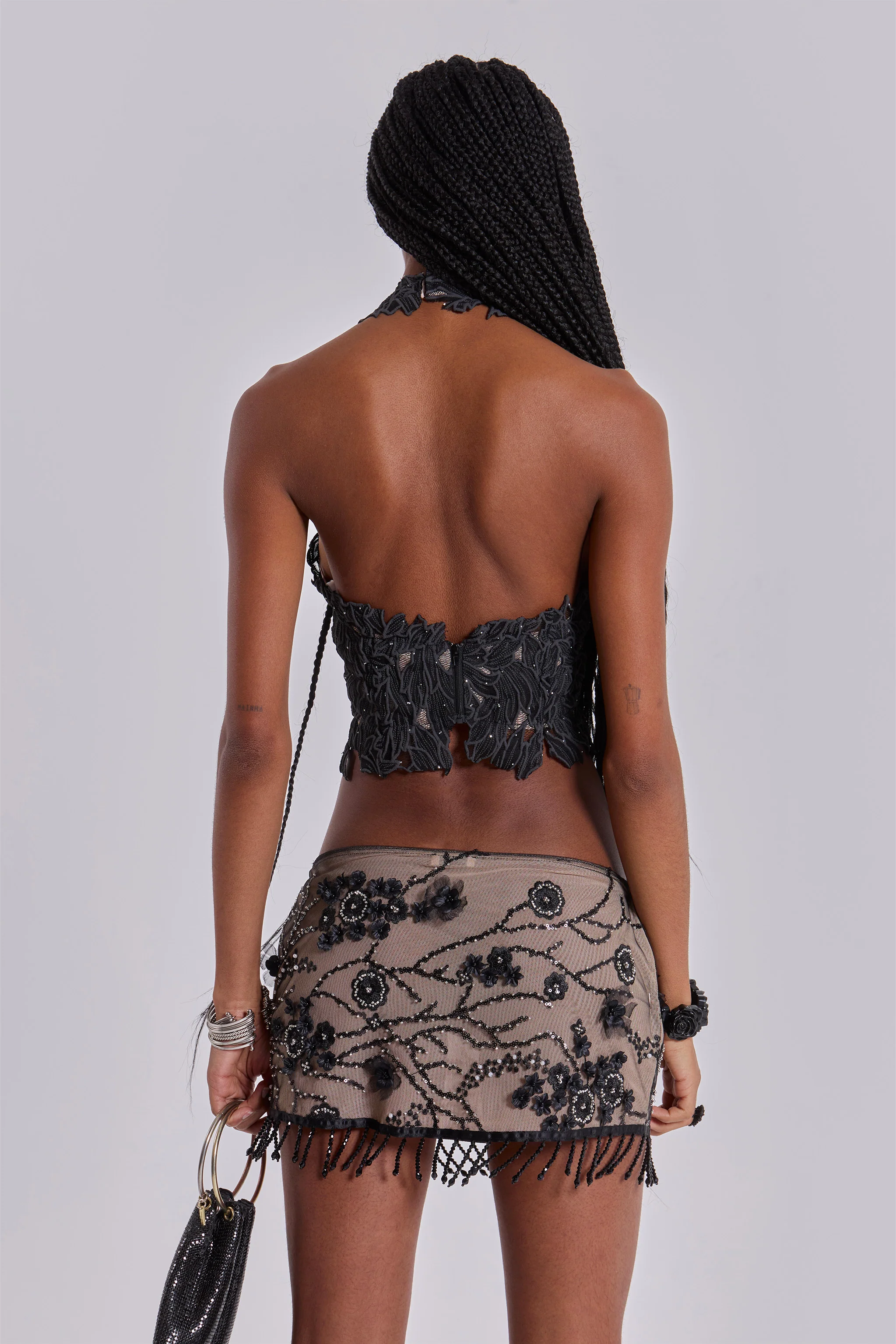 Ellora Embellished Mini Skirt - Image 3
