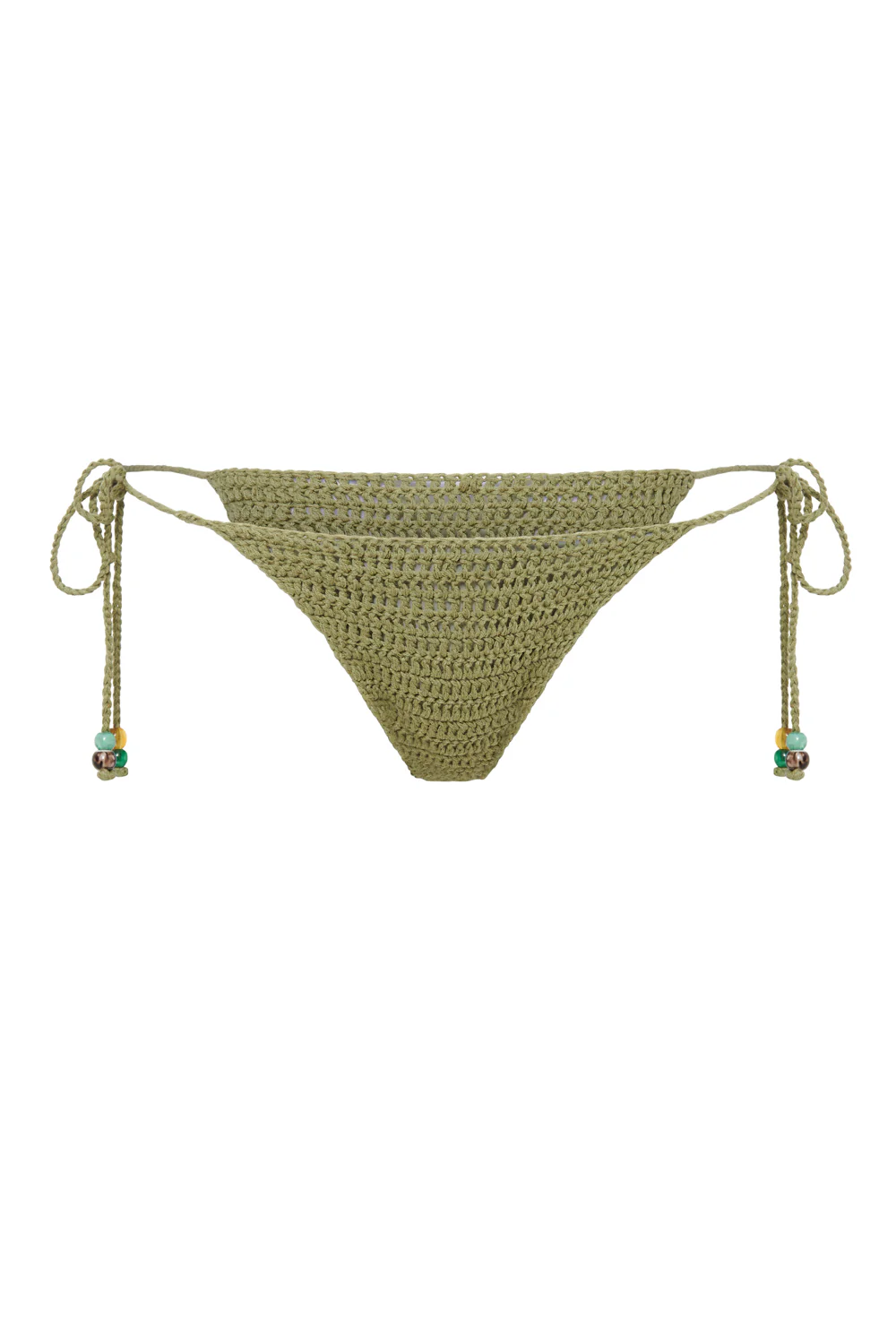 Green Canary Knit Micro Bikini Bottoms - Image 6