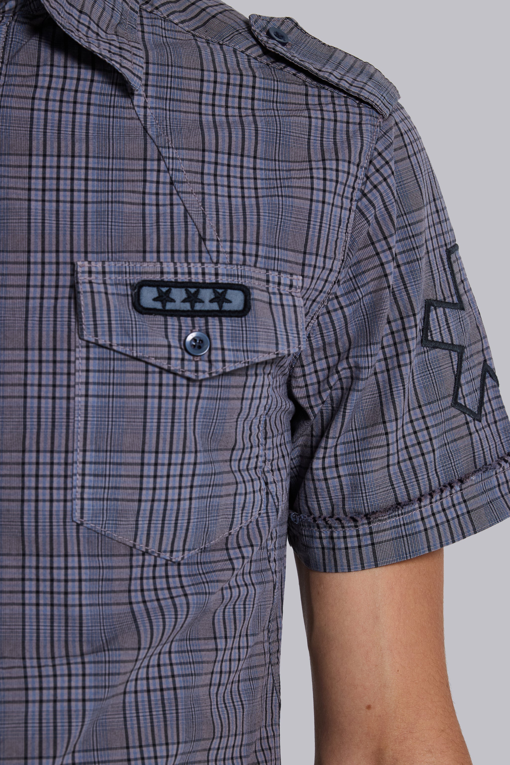 Grey Check Scout Shirt - Image 10