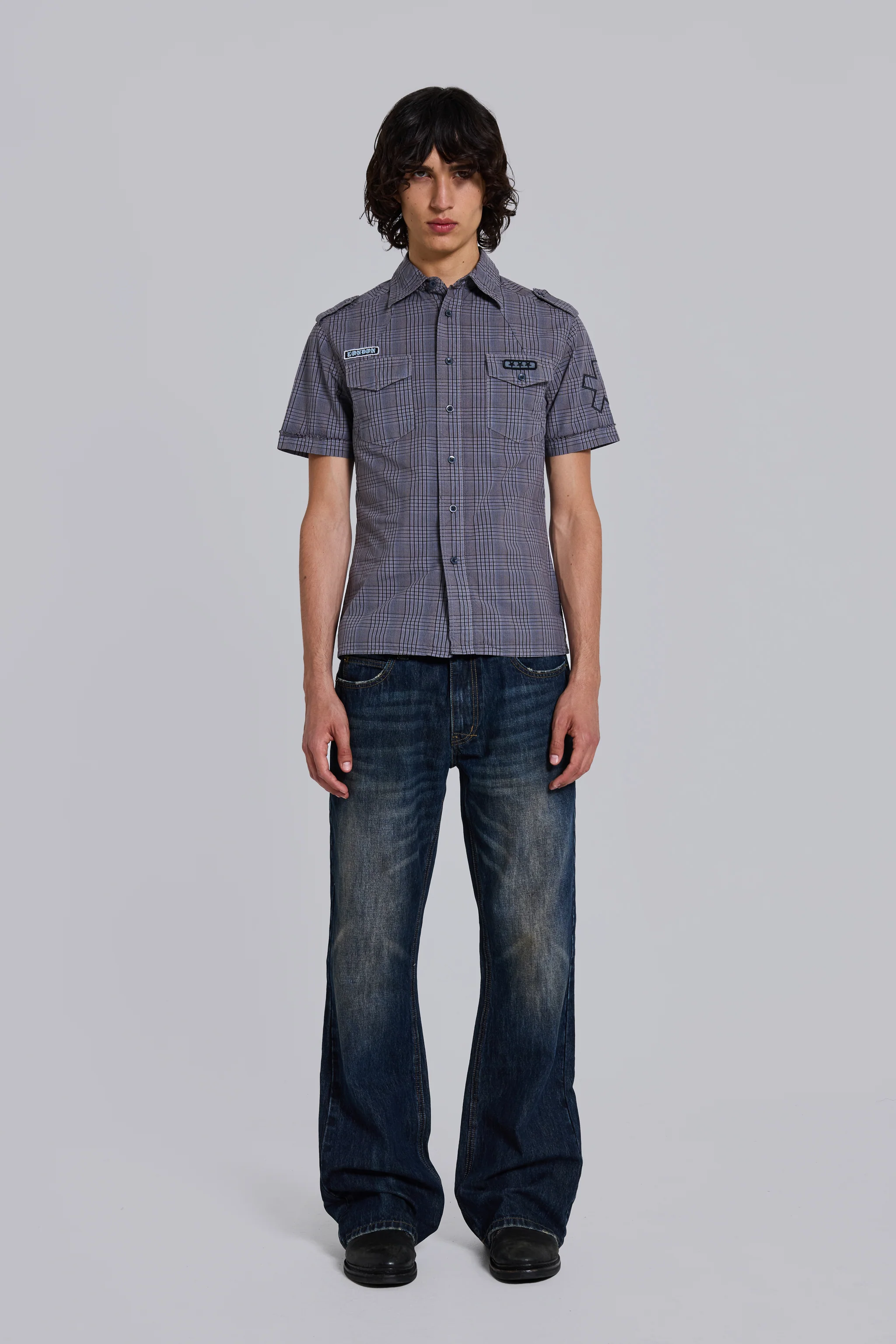 Grey Check Scout Shirt - Image 13