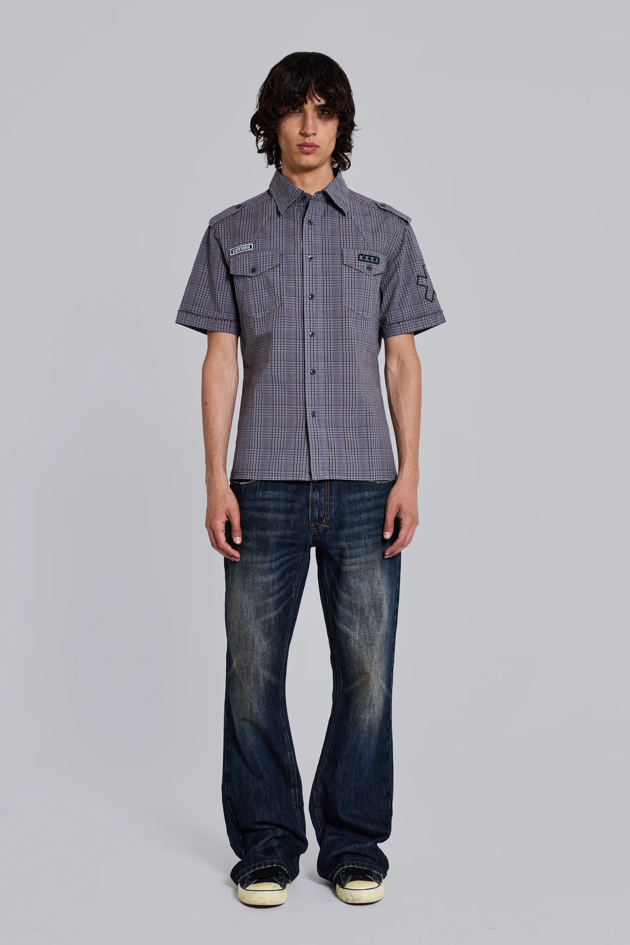 Grey Check Scout Shirt - Image 3