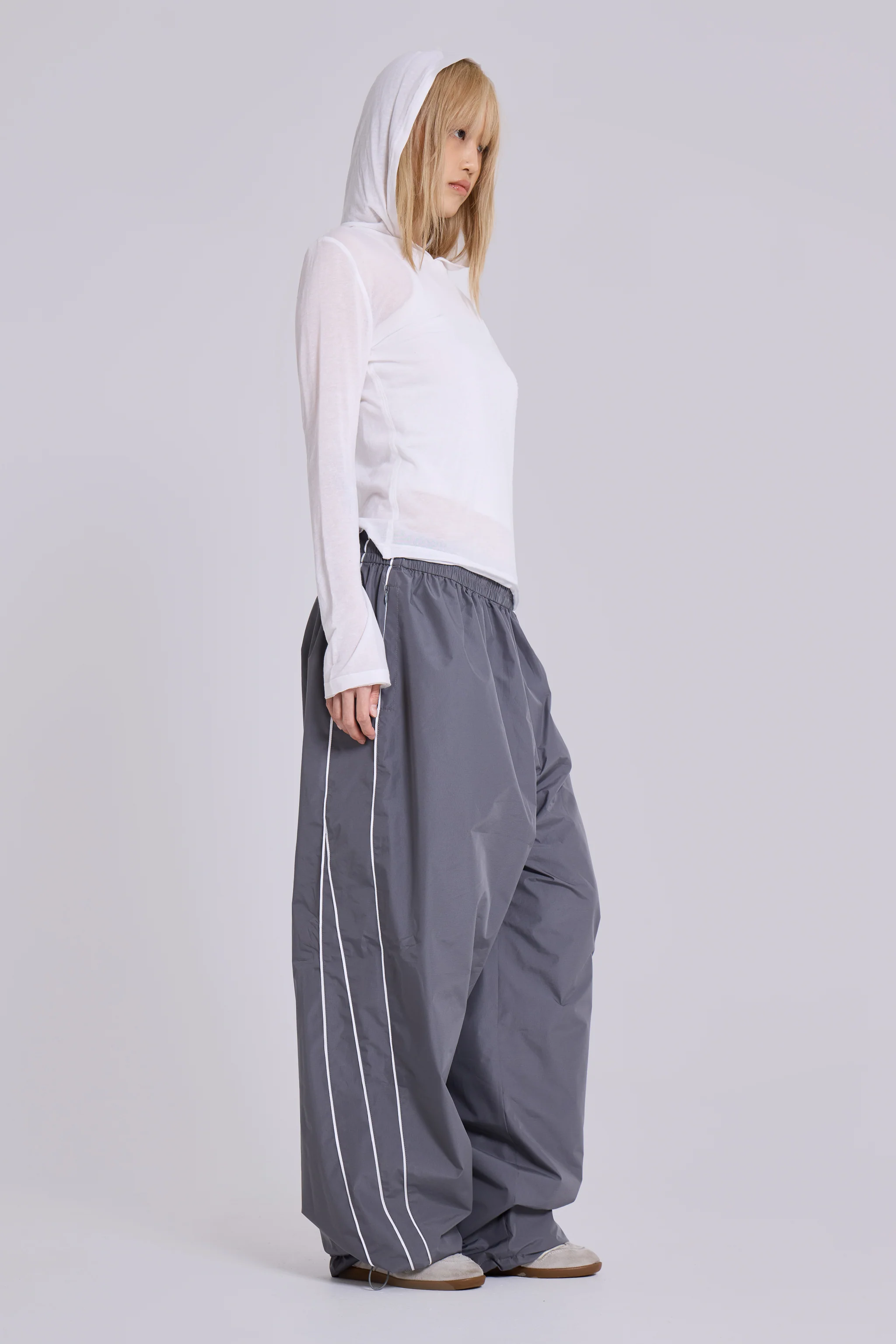 Grey Vapor Tracksuit Bottoms - Image 8