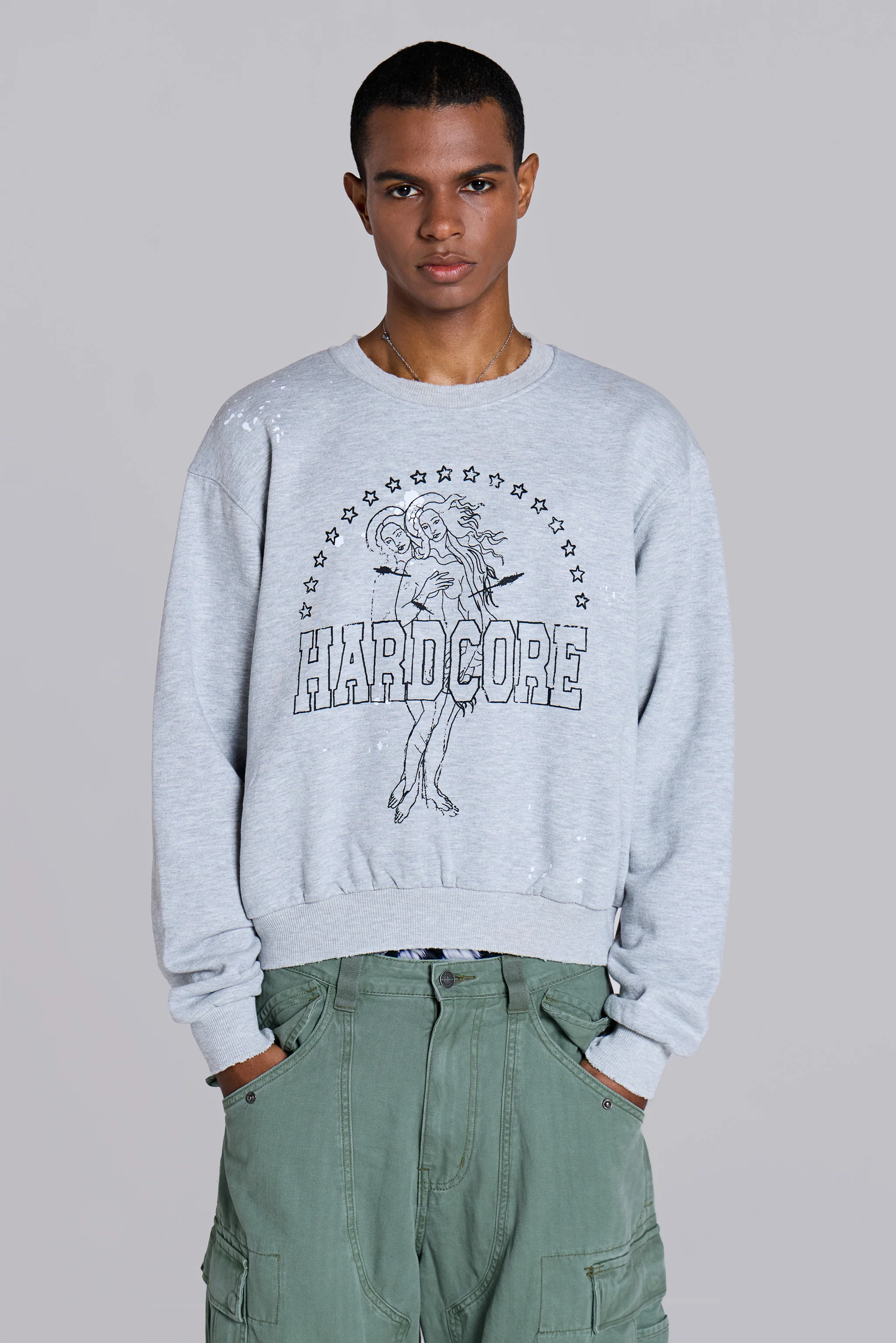 Hardcore Crew Neck Sweatshirt - Image 3