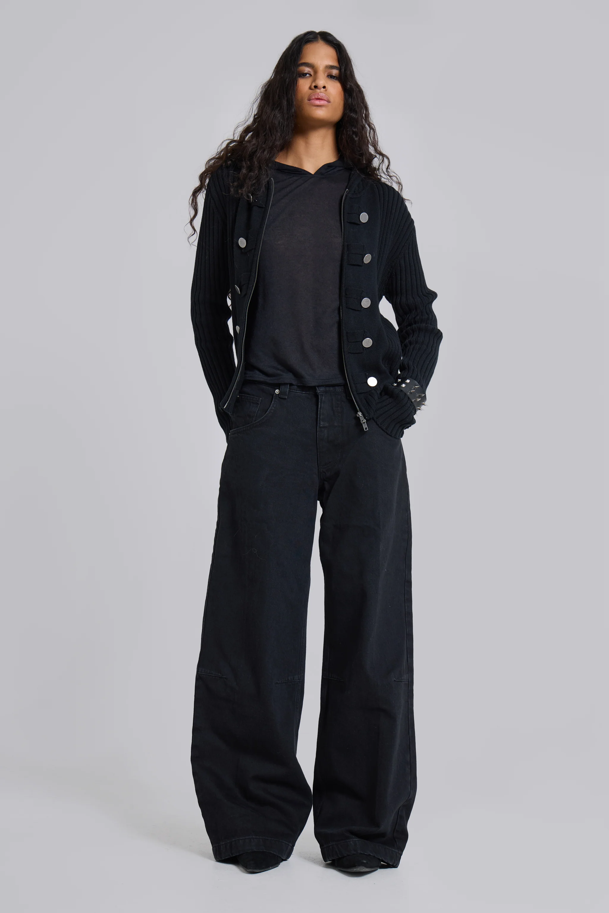 Hooded Military Knit Jumper - Image 7
