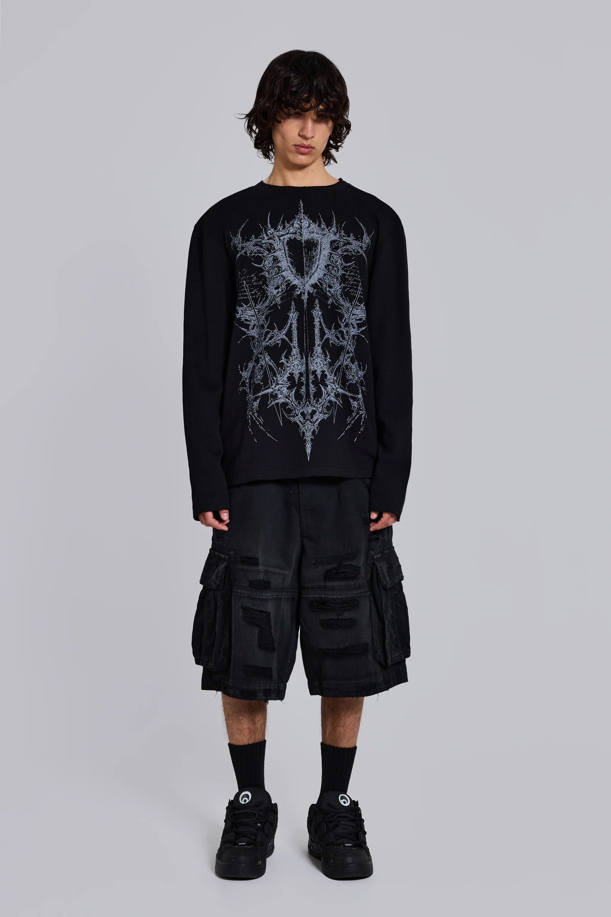 Kasper Digi Waffle Black T-Shirt - Image 9