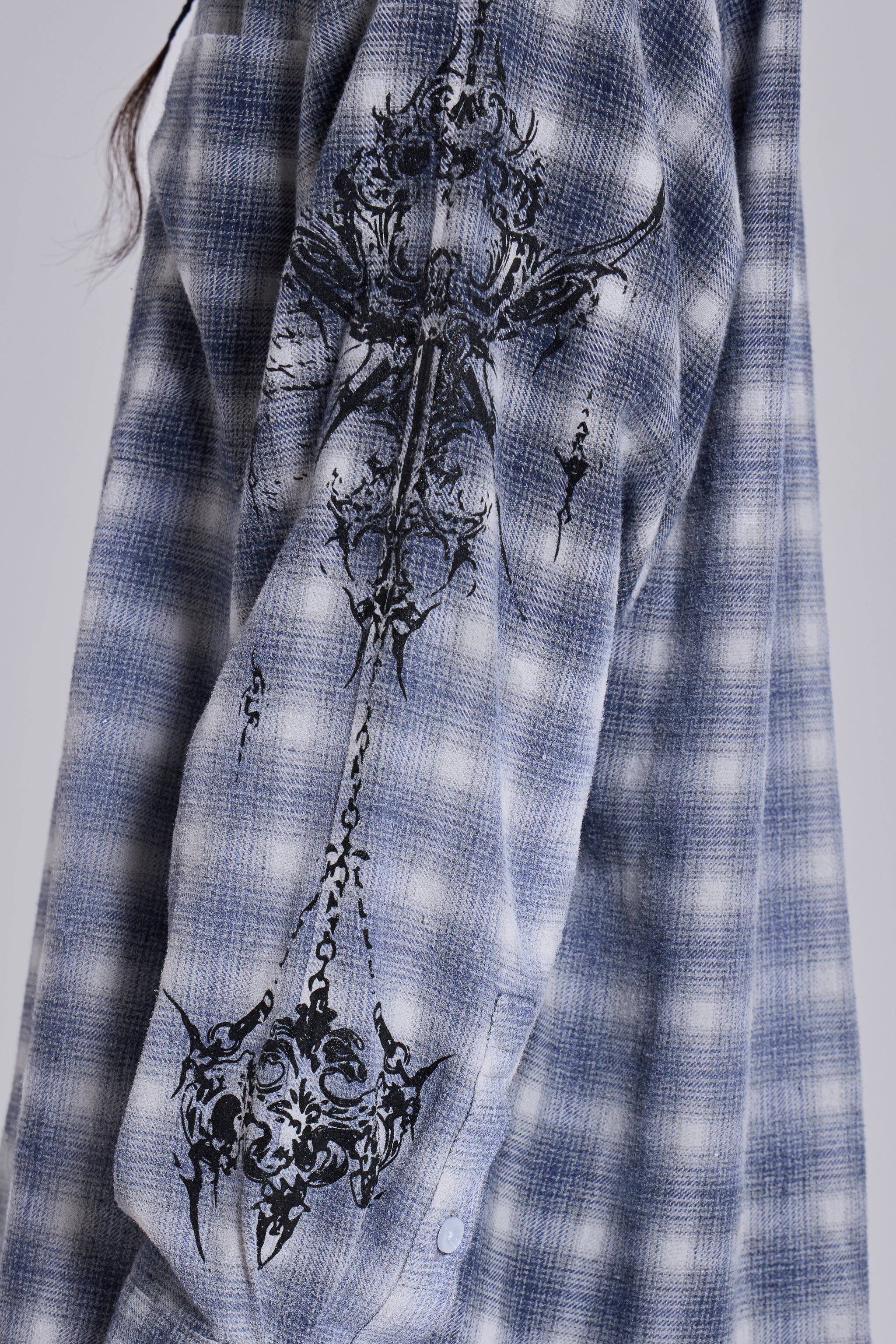 Kasper Inked Flannel Shirt - Image 7