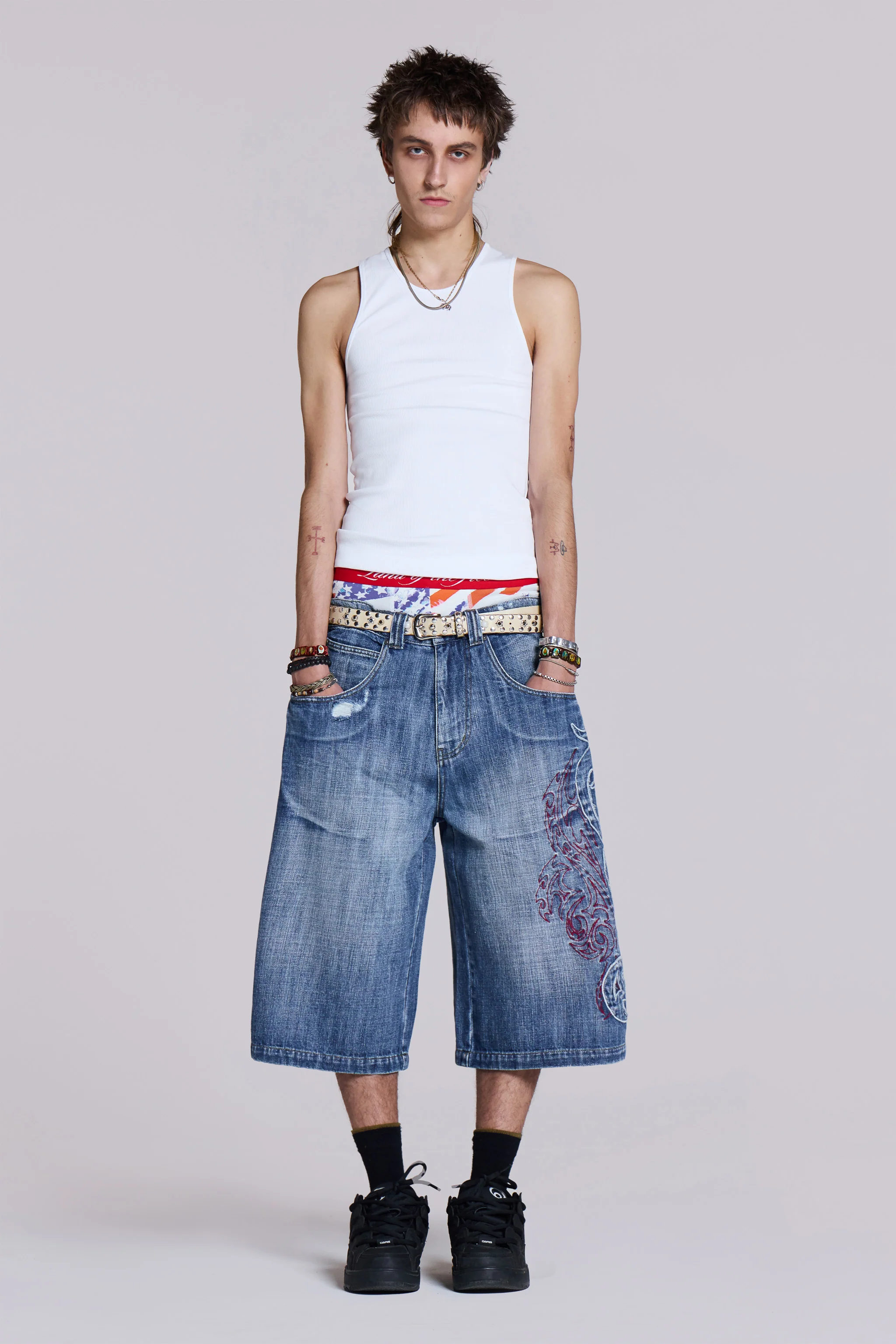 Layered Tribal XL Colossus Jorts - Image 3