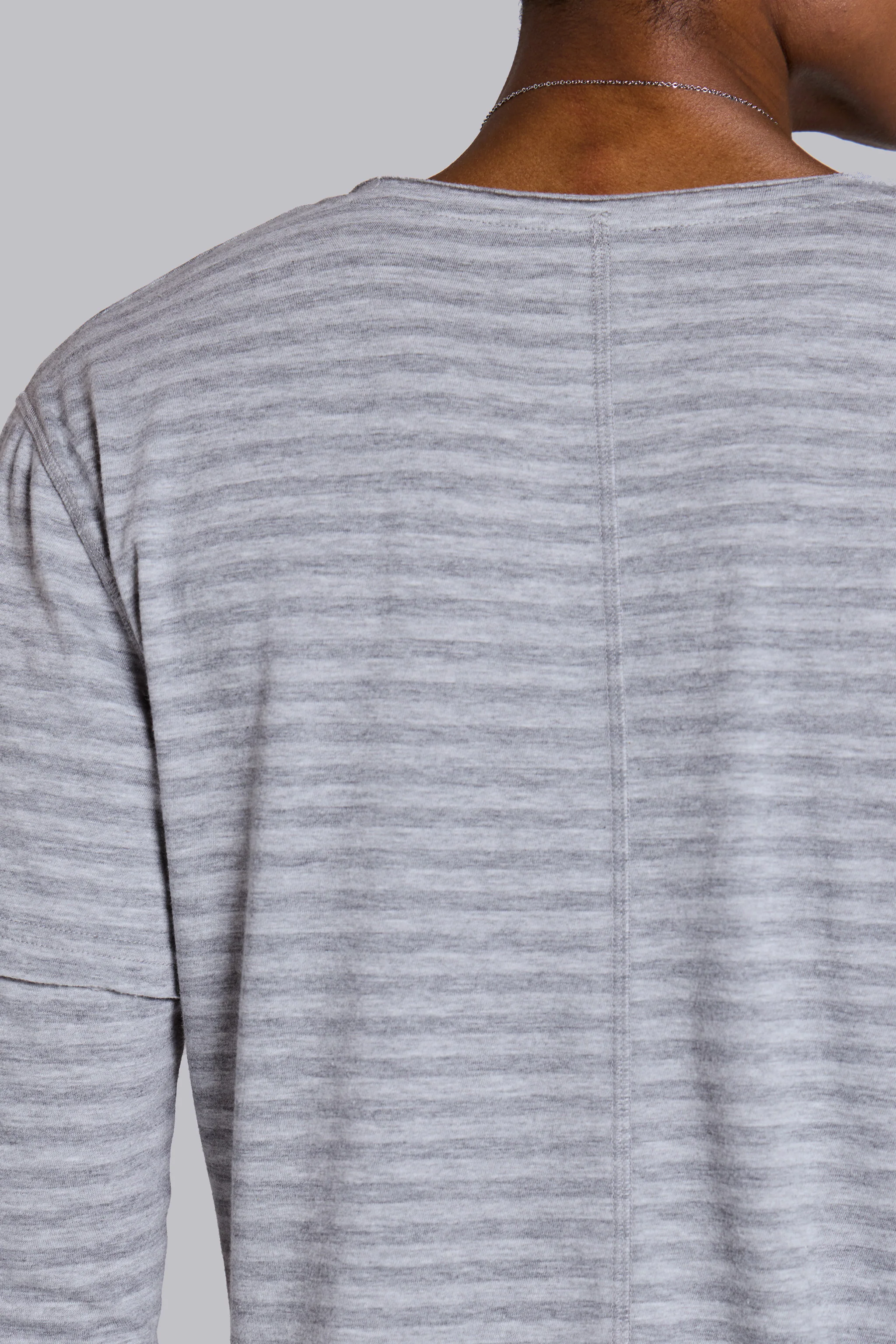 Line Double Layer Long Sleeve Top - Image 7