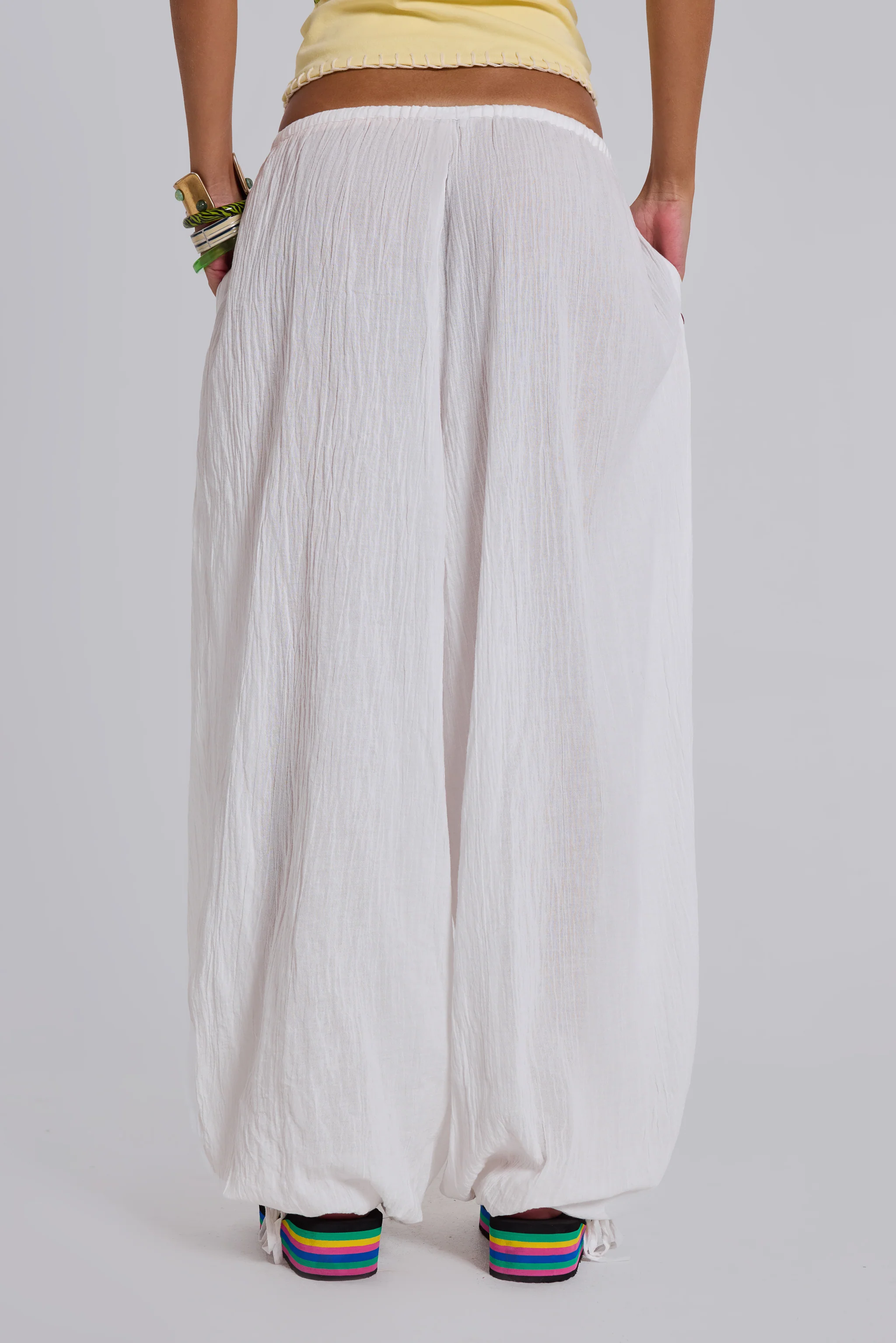Livara Button Balloon Trousers - Image 4