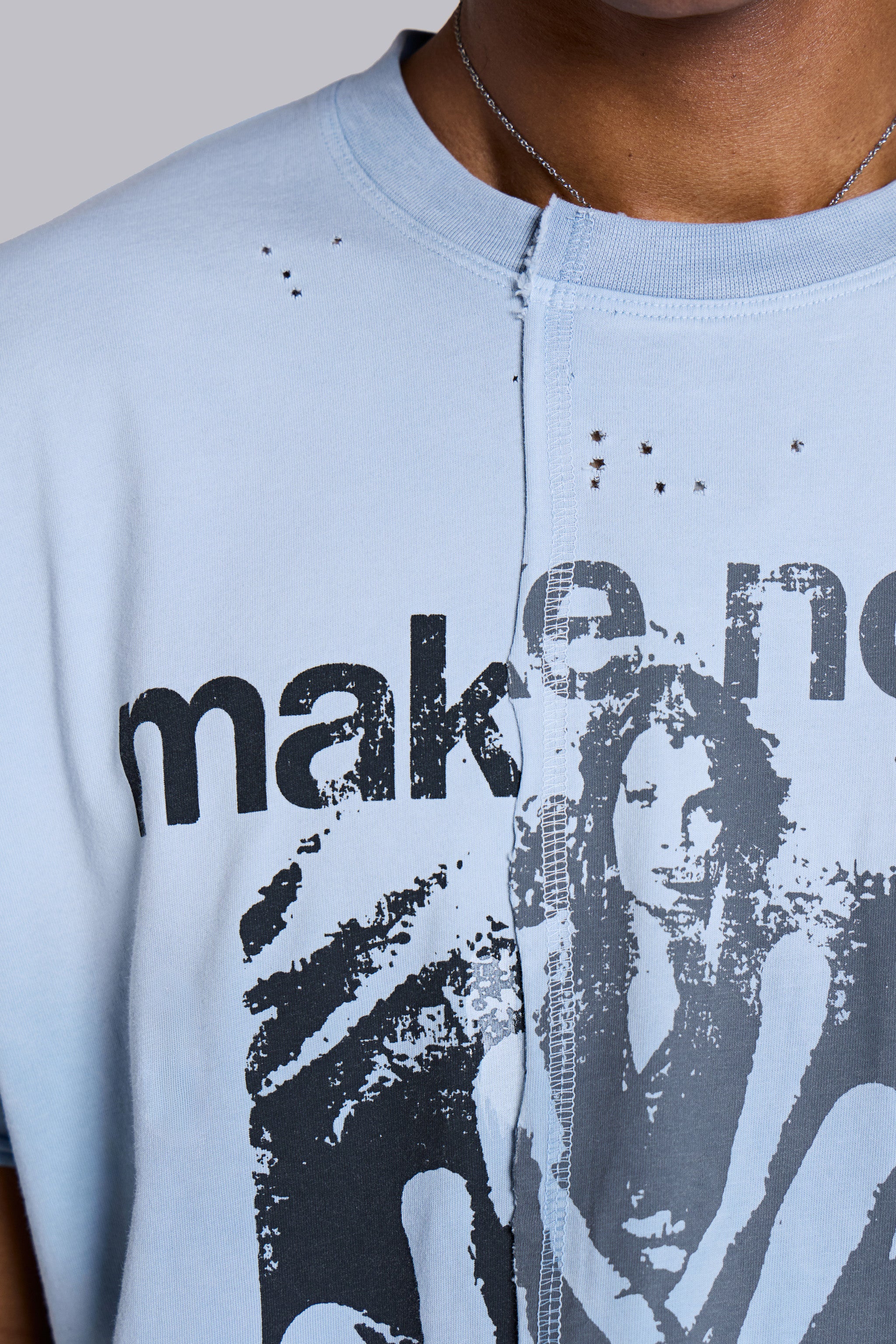 Make Noise Spliced Cropped T-Shirt - Image 7