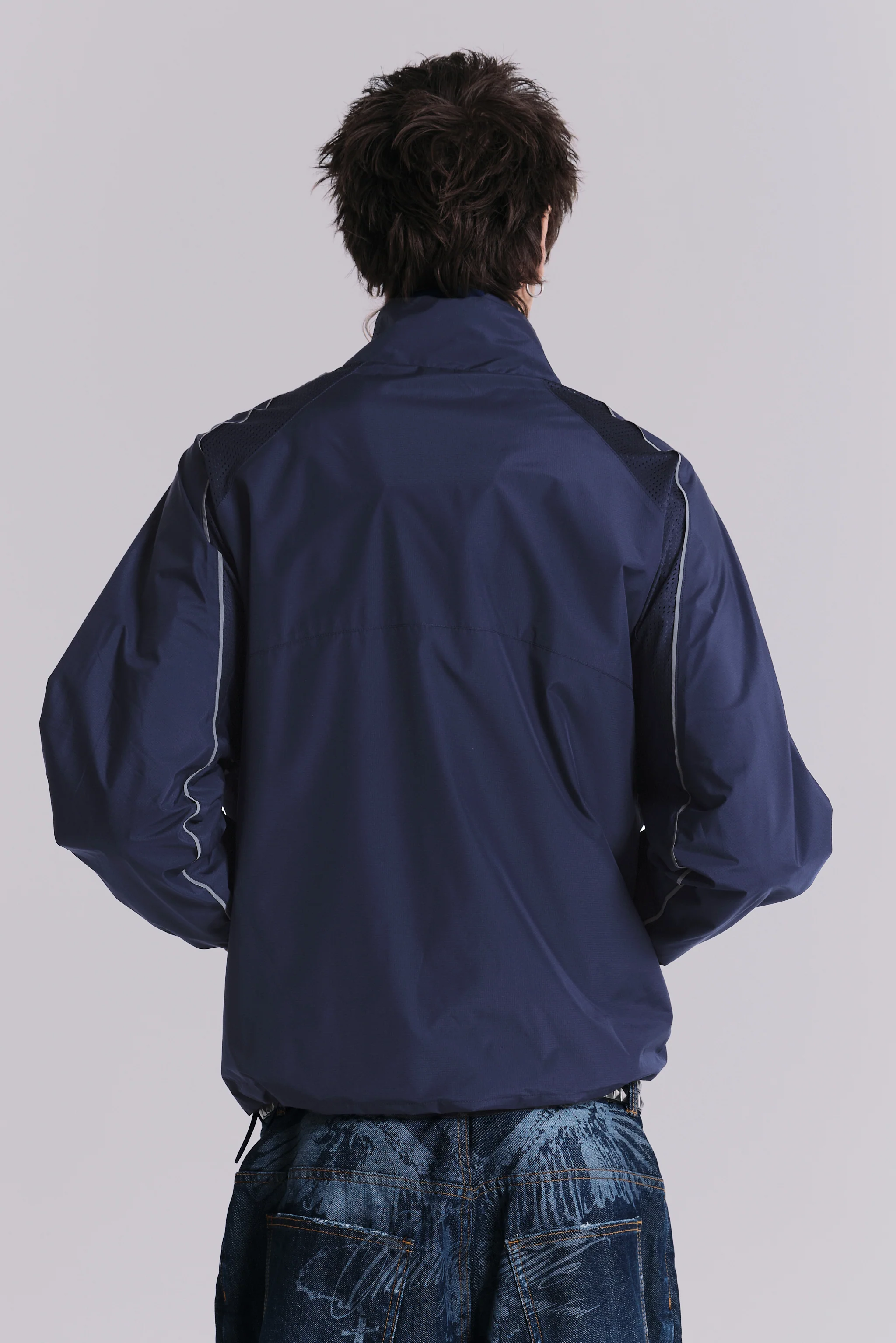 Navy Vapor Tracksuit Top - Image 8