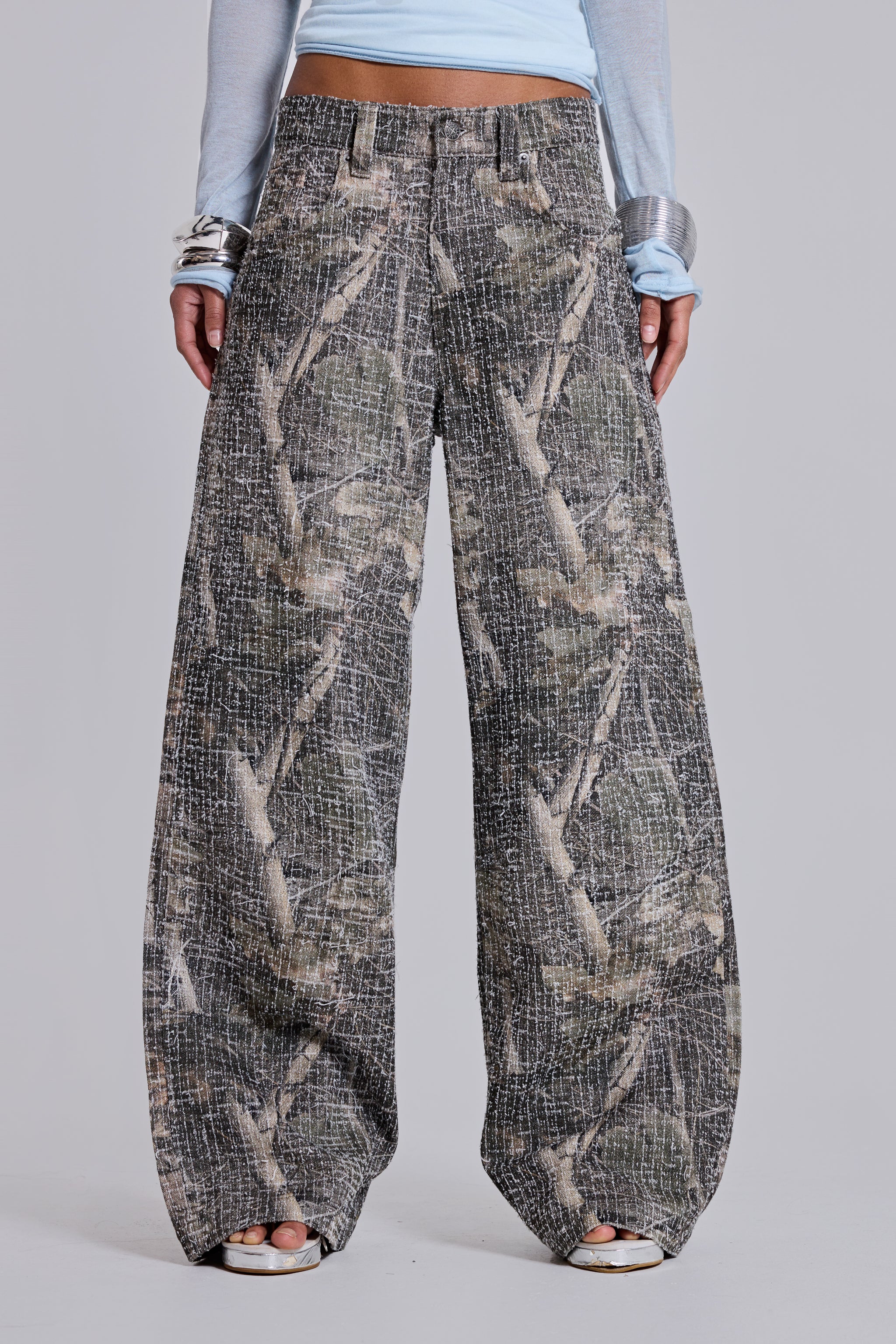 Needle Punch Woodland Camo Colossus Jeans - Image 4