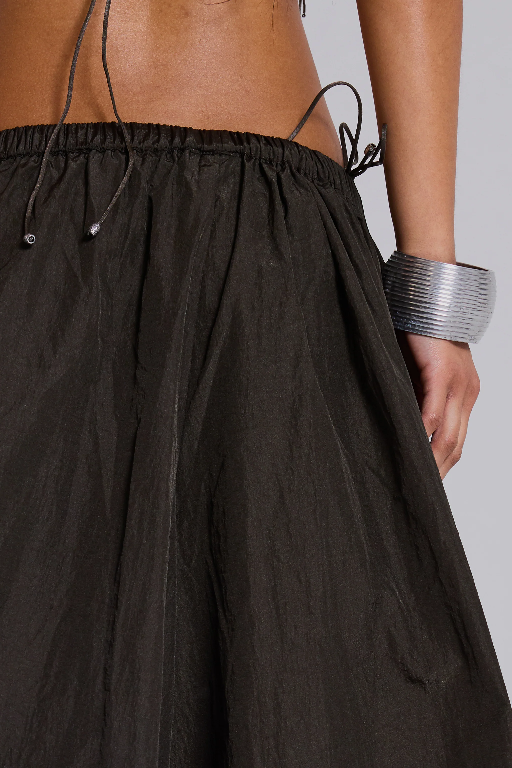 Nexis Nylon Balloon Parachute Pants in Khaki - Image 7