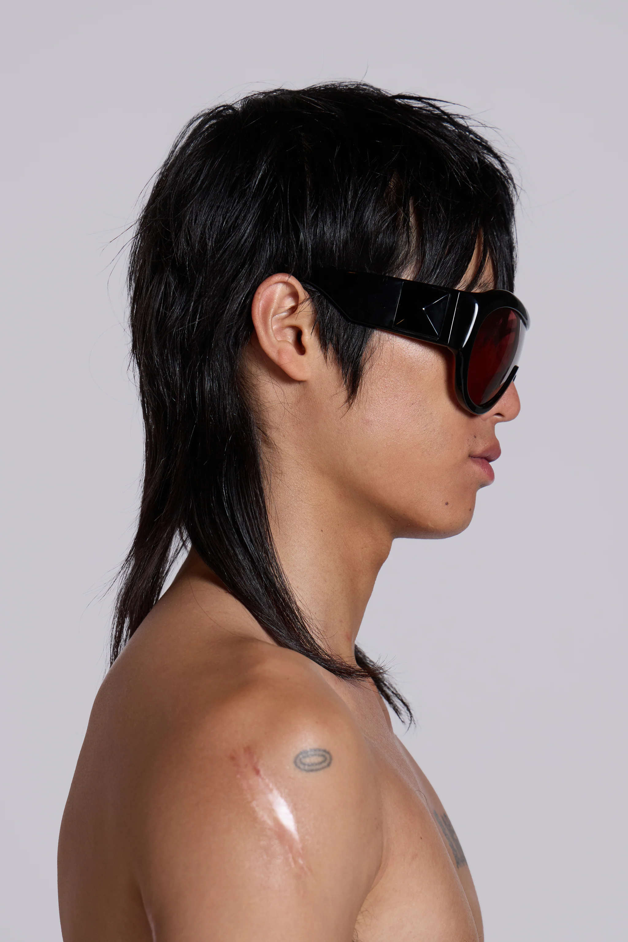 Noctra XL Stud Sunglasses in Damson - Image 5