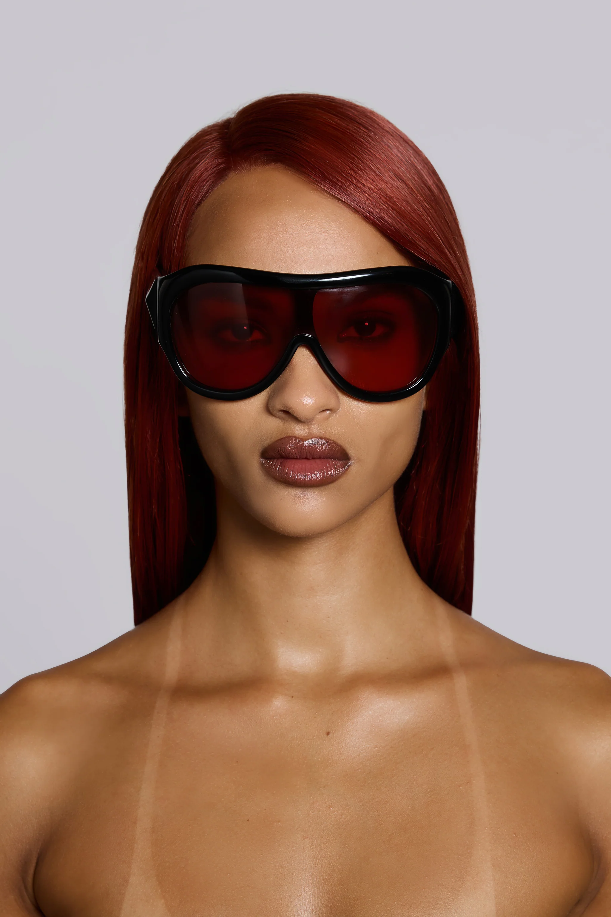 Noctra XL Stud Sunglasses in Damson - Image 3