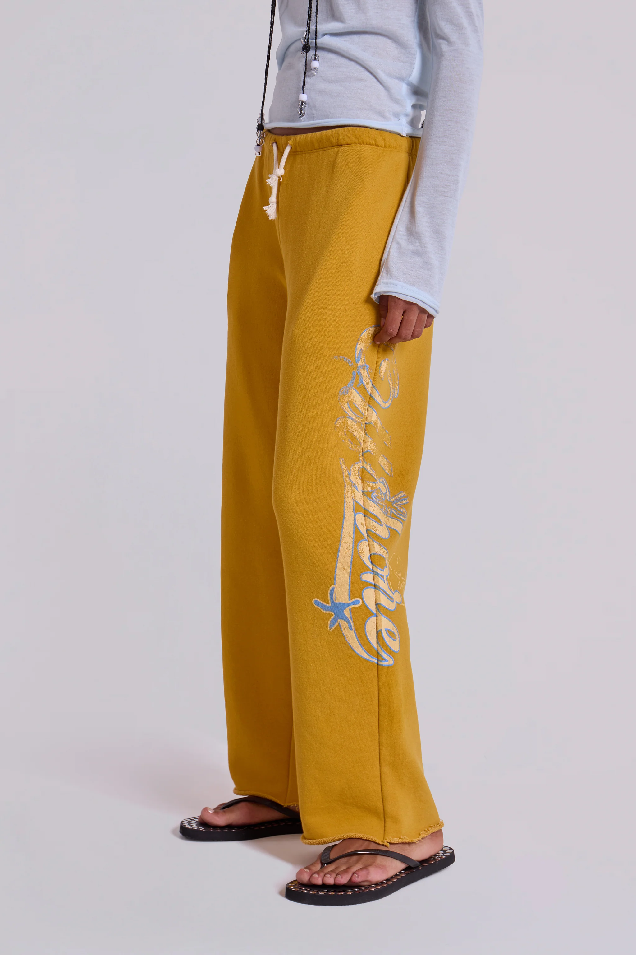 Offshore Cropped Joggers in Saffron - Image 5