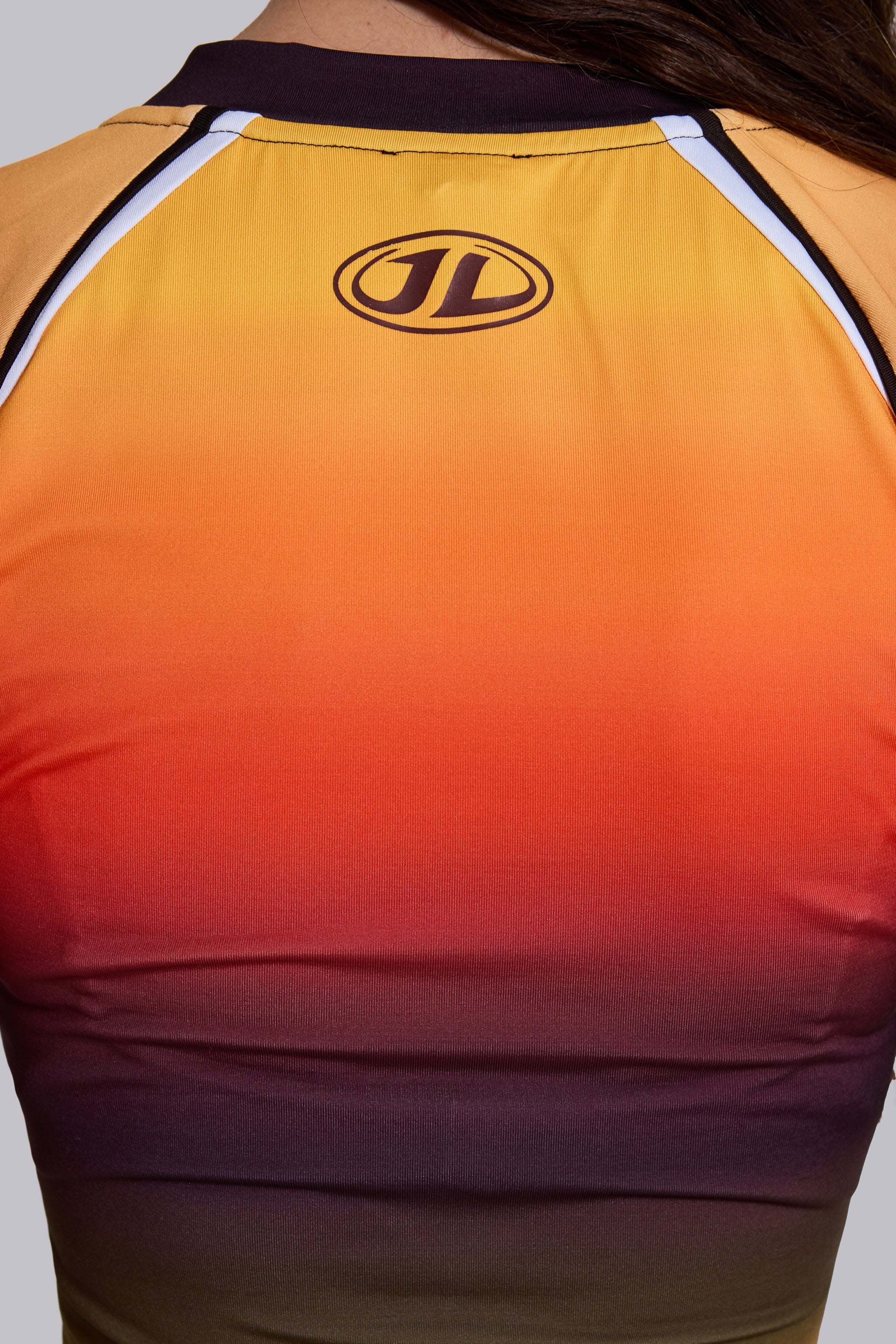 Ombre No.13 Football Baby Tee - Image 5