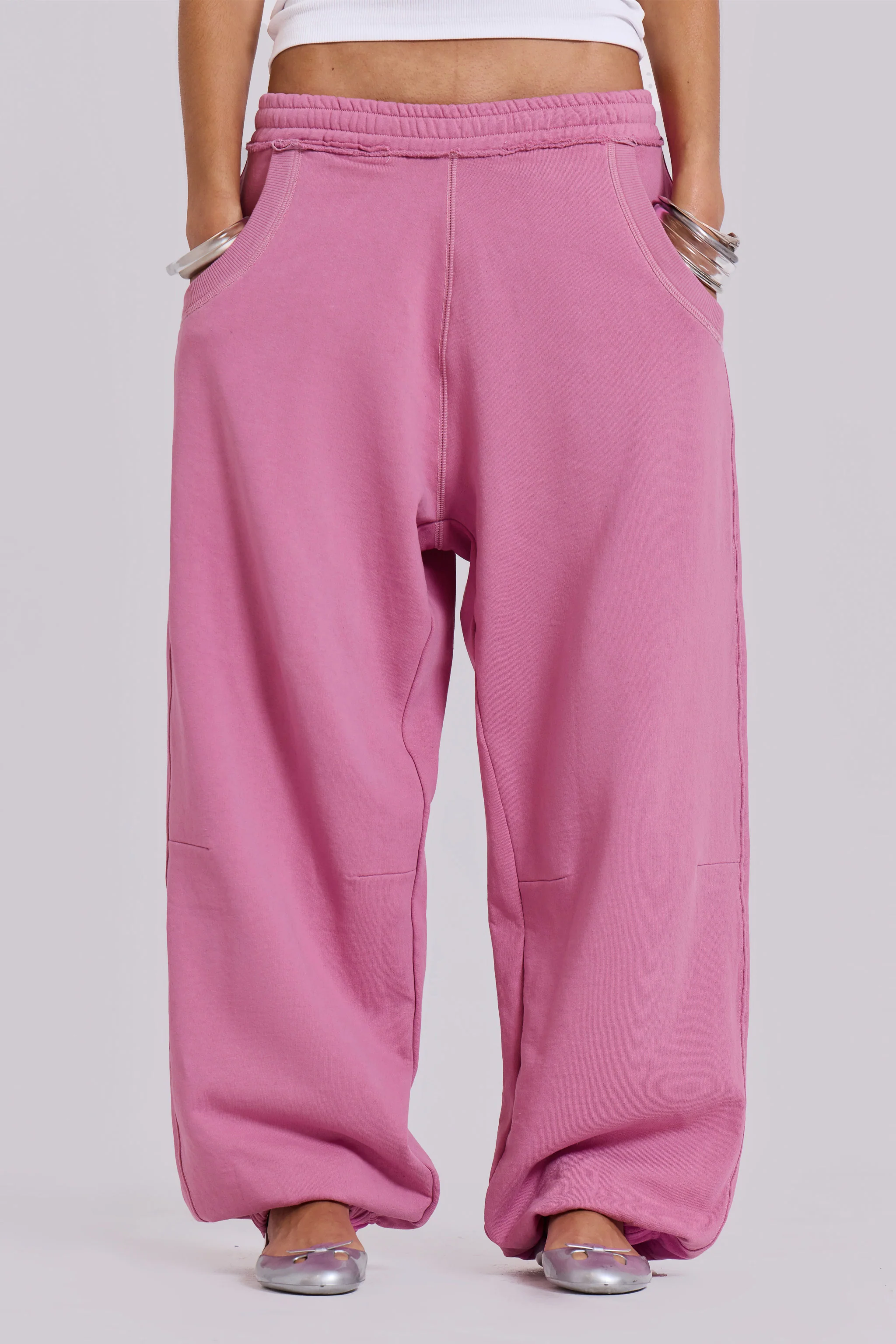 Pink Baggy Cuffed Monster Joggers - Image 2