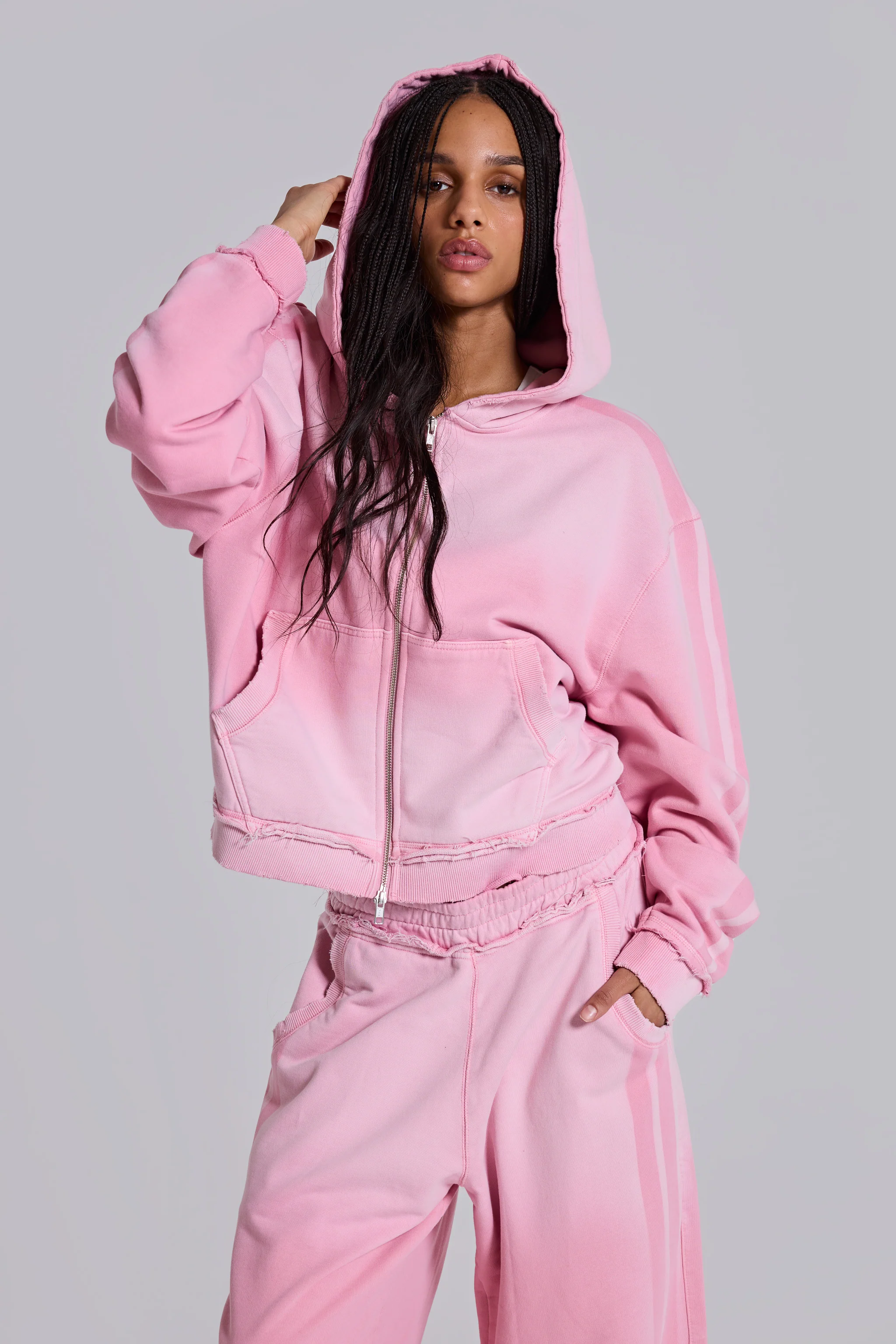 Pink Sporty Baggy Monster Hoodie - Image 4