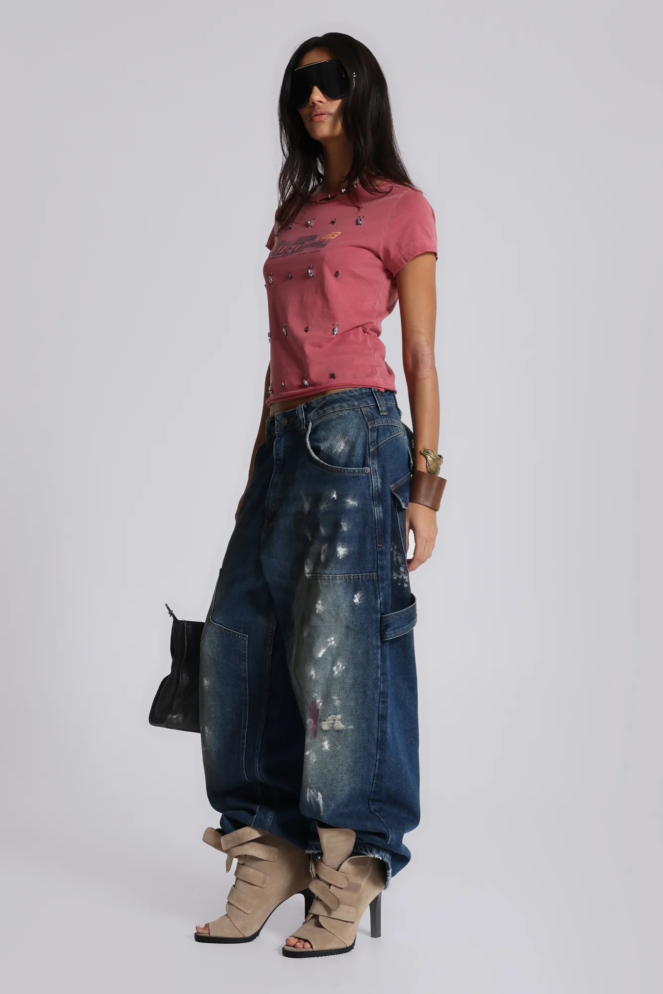Rally Distressed Embellished Tee - Image 10