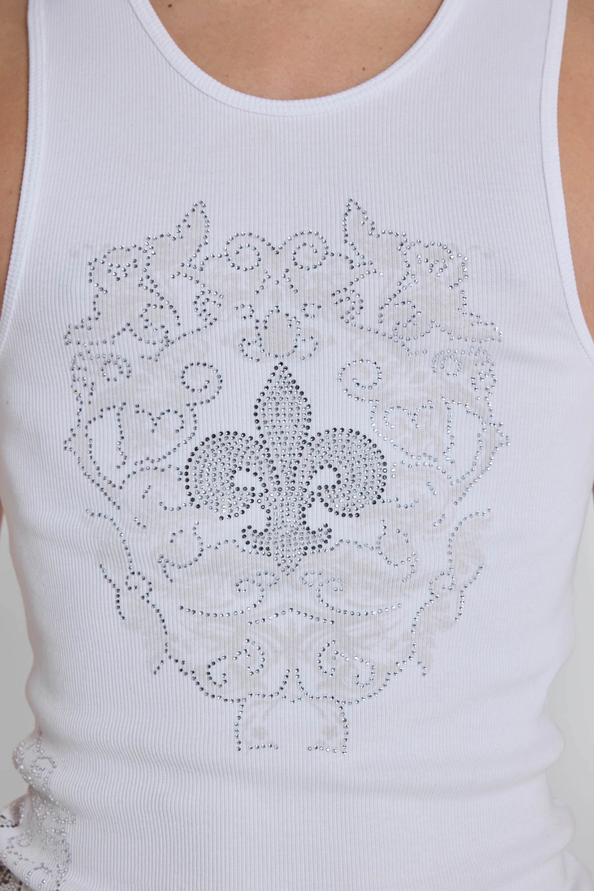 Rock Revival Rhinestone Fleur de Lis Vest Top - Image 8