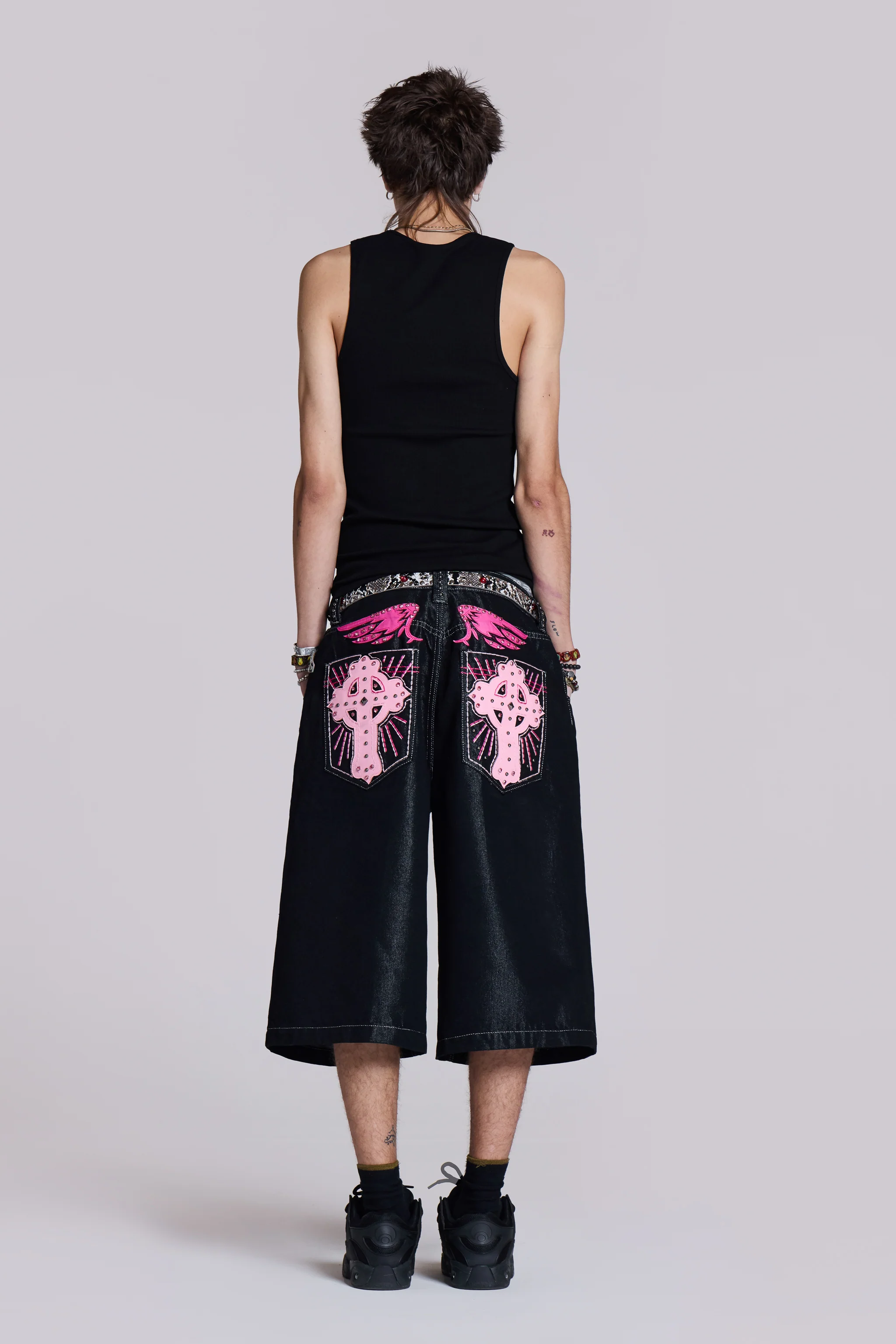 Pink Sapphire Cross Colossus Jorts - Image 3