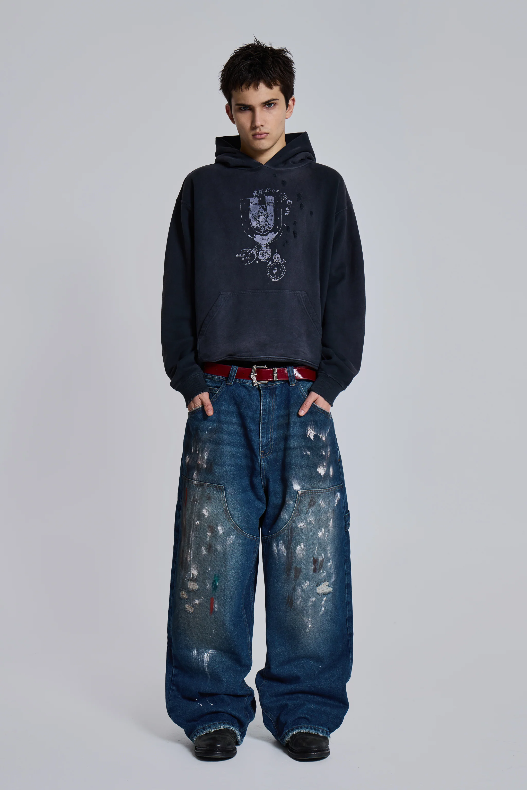 Splatter Cinch Carpenter Jeans - Image 12