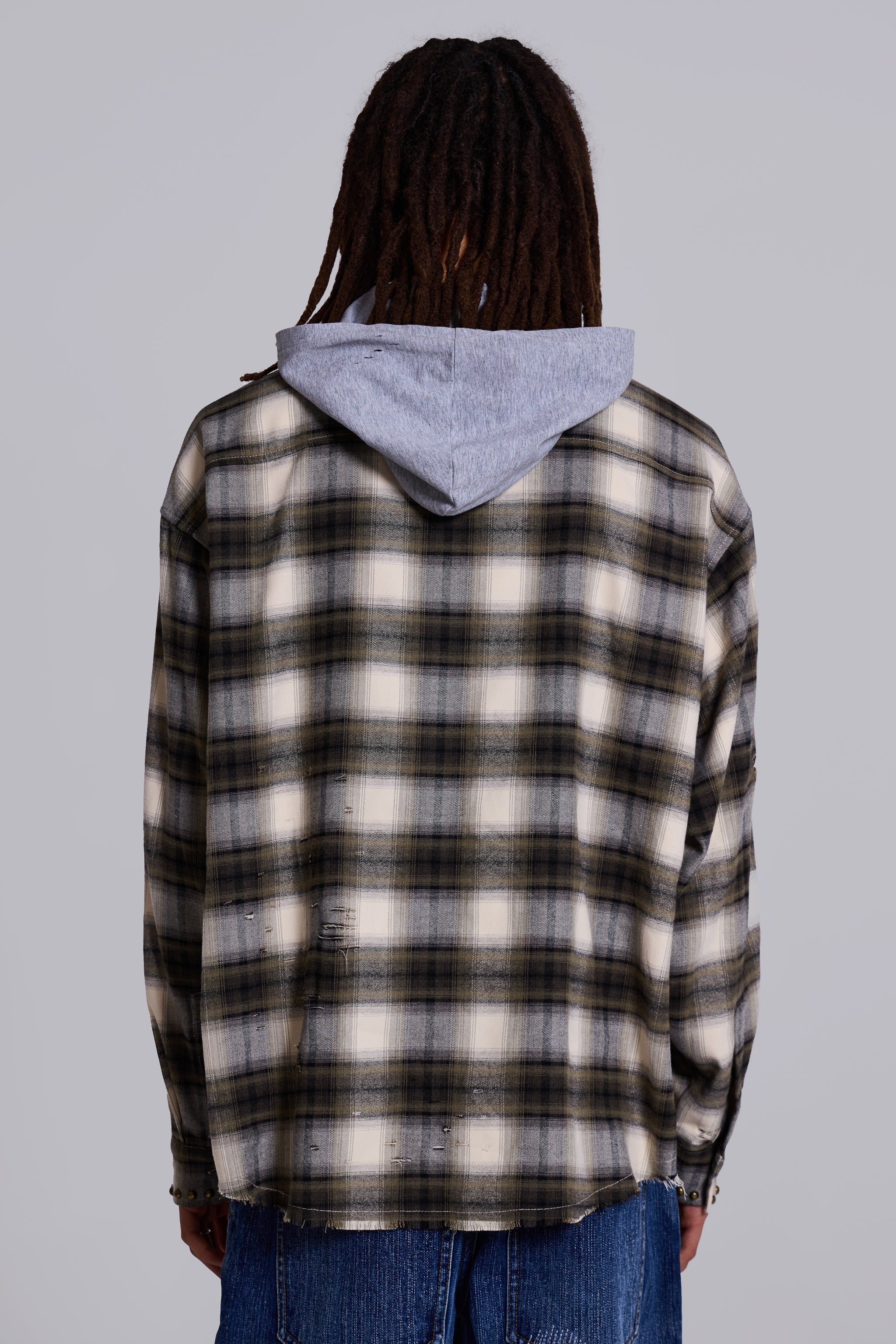Taku Hooded Flannel Shirt - Image 3
