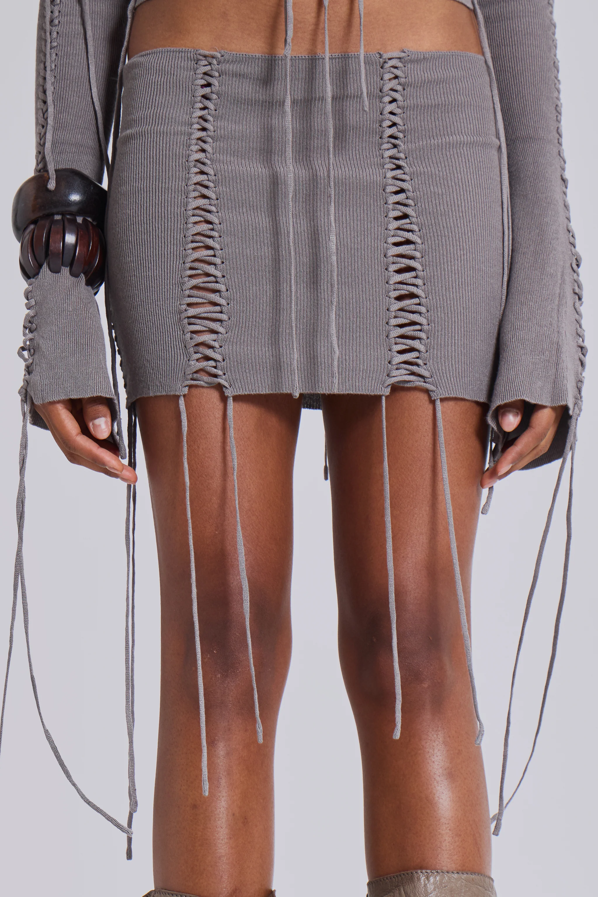 Vargo Knit Lace Up Top - Image 7