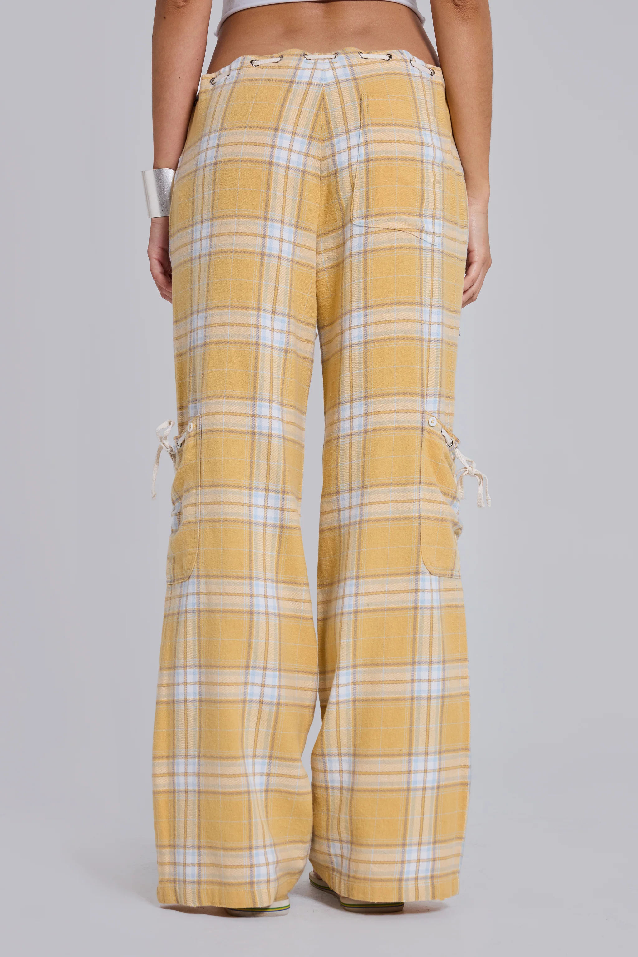 Vellora Low Rise Check Trousers - Image 8