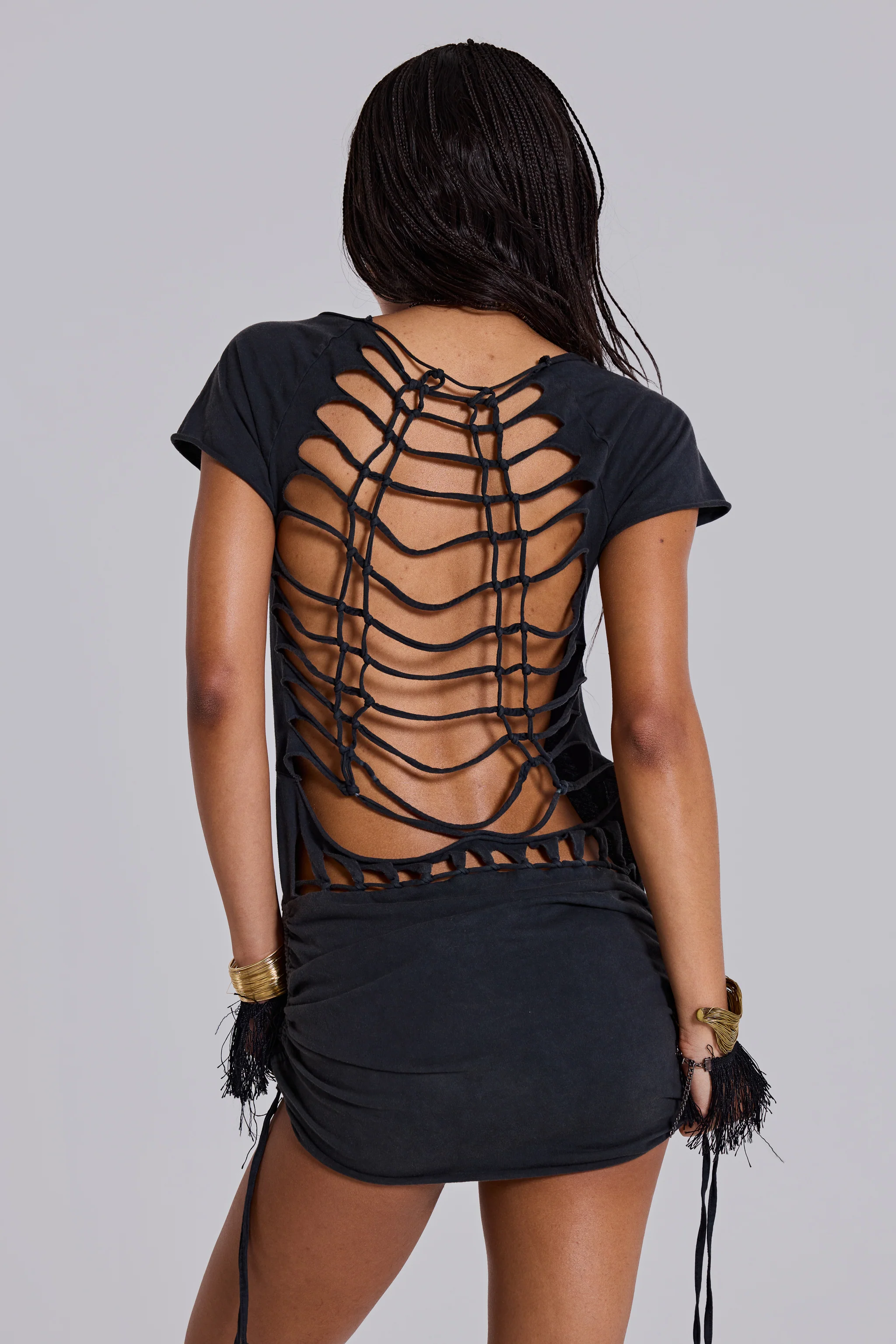 Voraz Macrame Mini Dress - Image 6