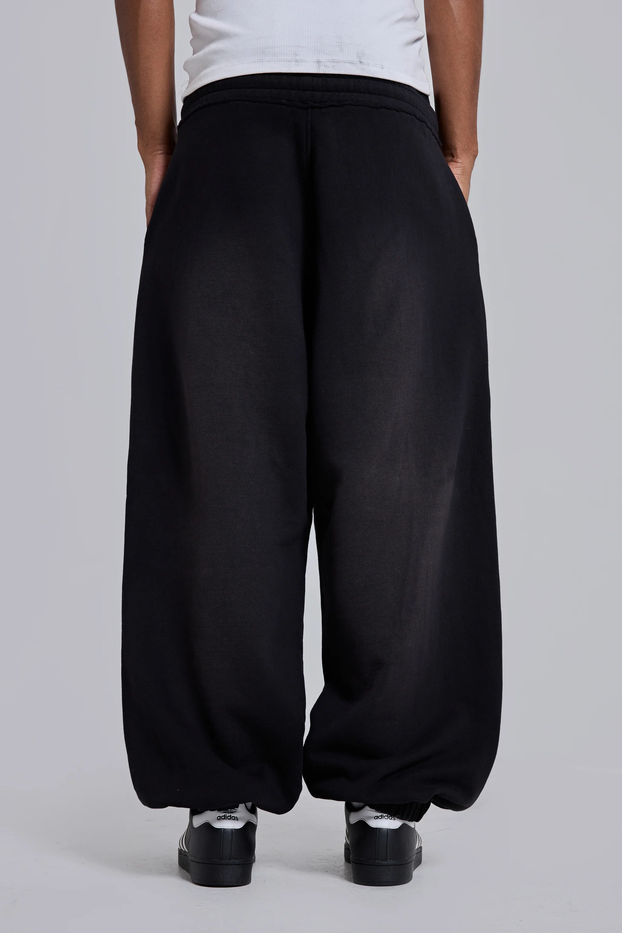 Black Baggy Cuffed Monster Joggers - Image 3