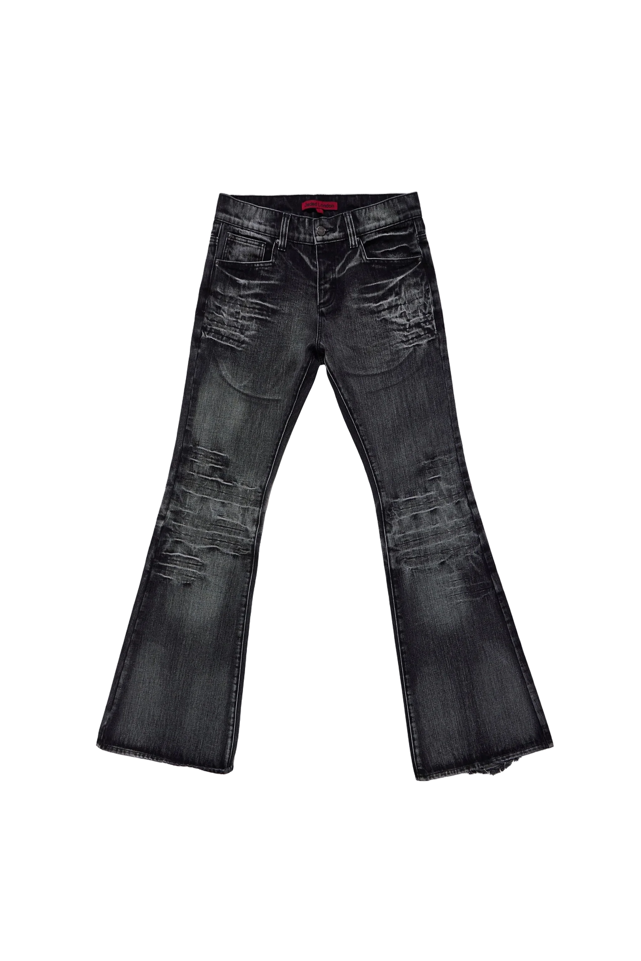Washed Black Drift Bootcut Jeans - Image 9