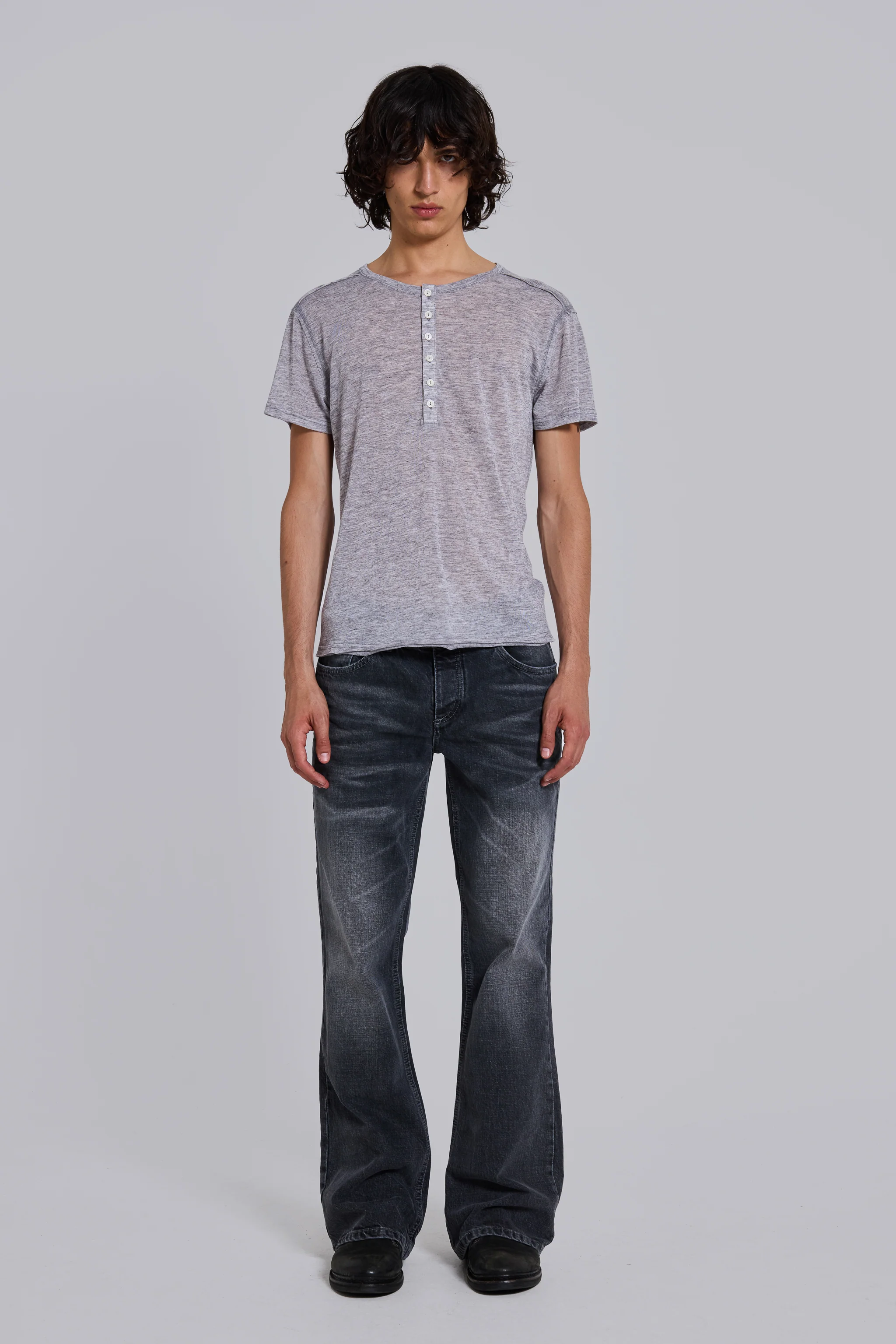 Washed Black Jude Bootcut Jeans - Image 16